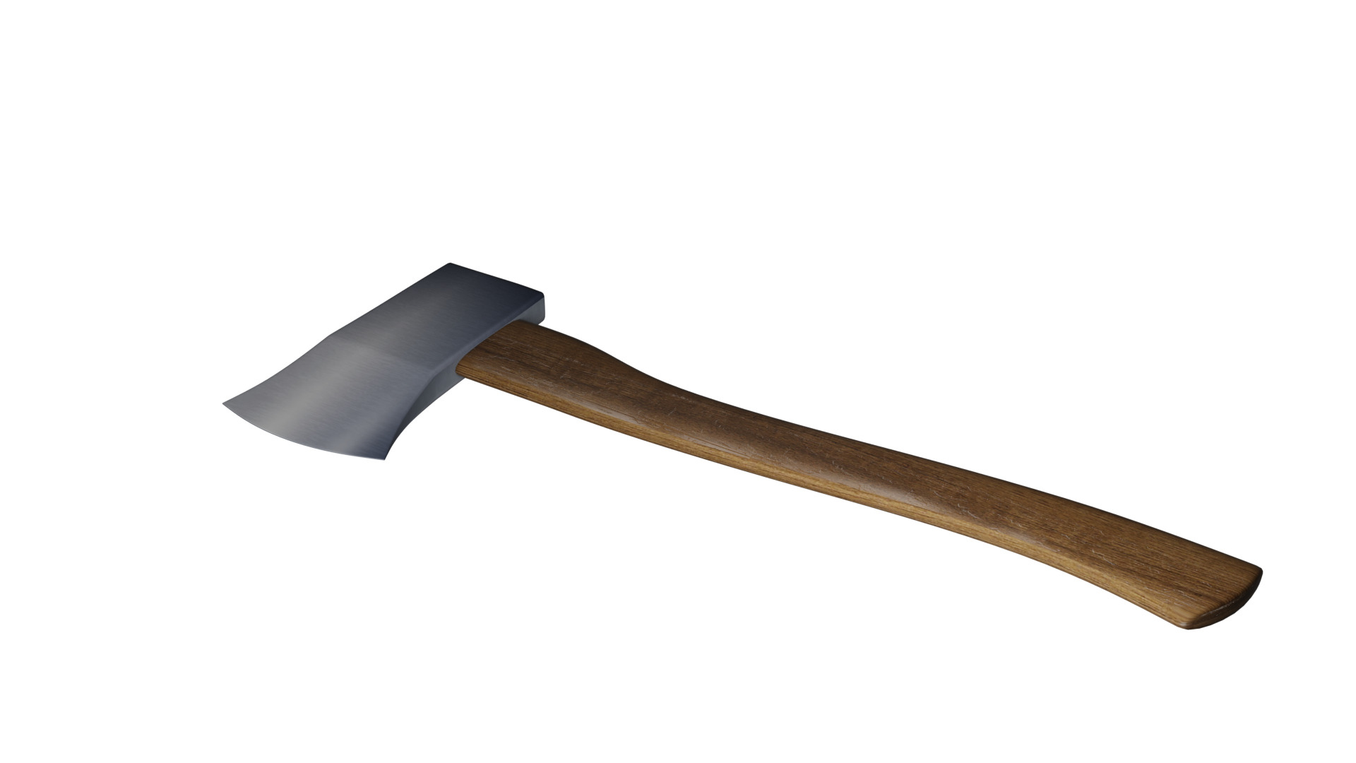 Low Poly Wood Axe 3D Model
