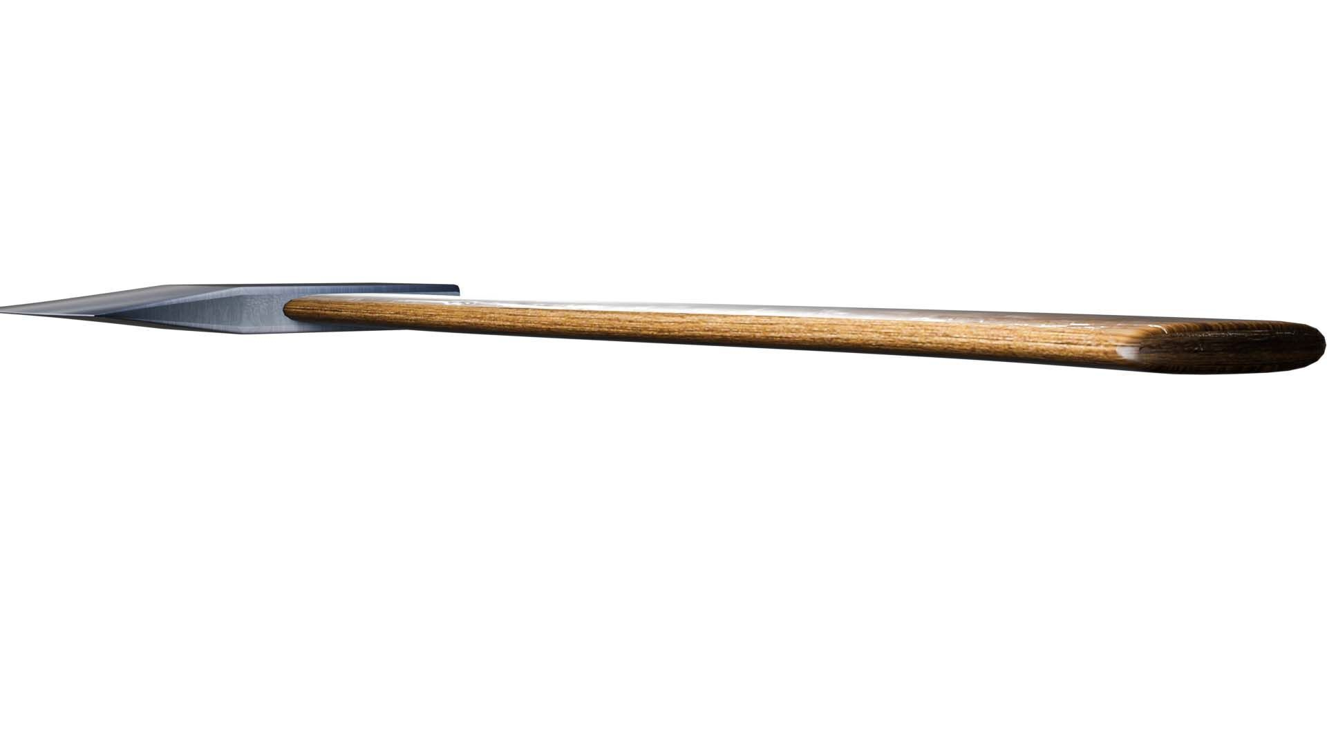 Low Poly Wood Axe 3D Model