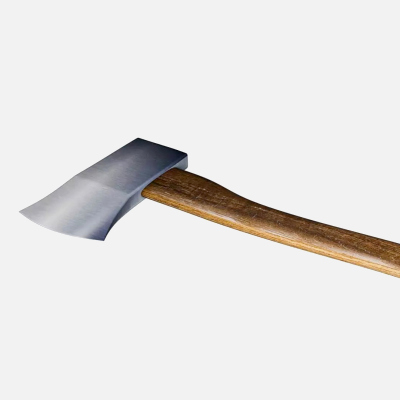 Low Poly Wood Axe 3D Model