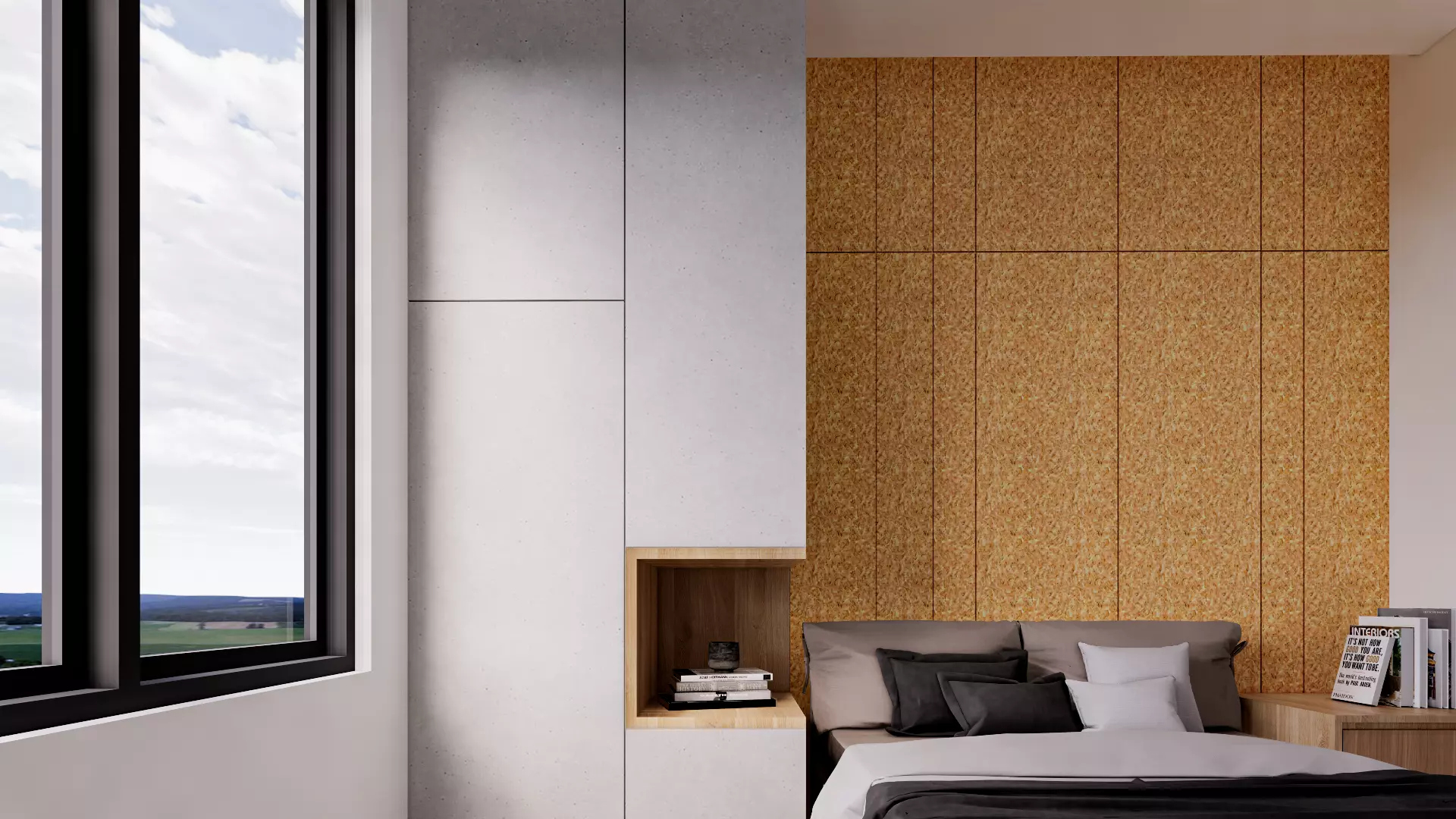 Minimalist Master Bedroom Interior 3D Model 3D Model