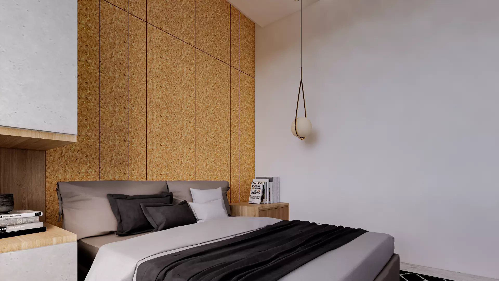 Minimalist Master Bedroom Interior 3D Model 3D Model