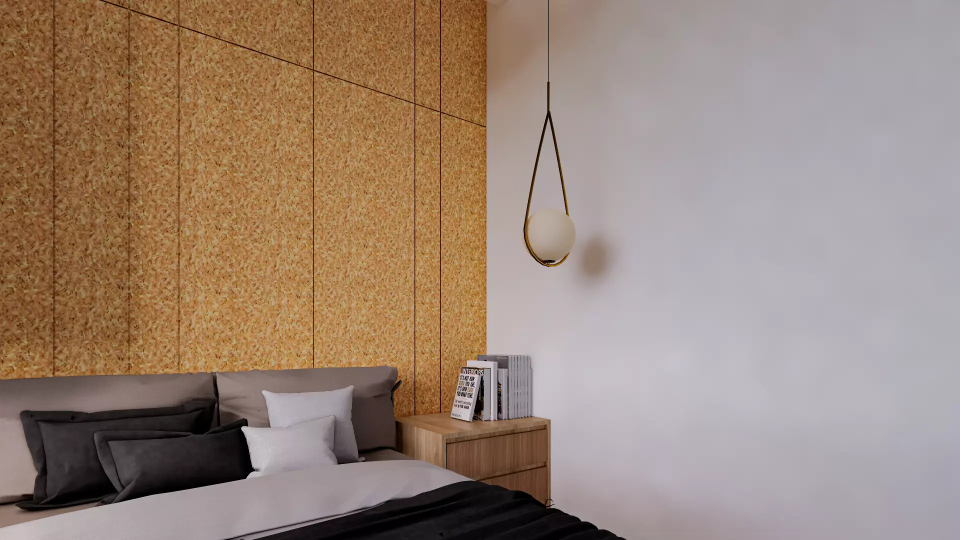 Minimalist Master Bedroom Interior 3D Model 3D Model