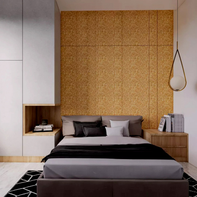 Minimalist Master Bedroom Interior 3D Model