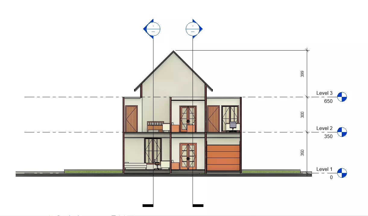 Modern House Exterior 3D Model