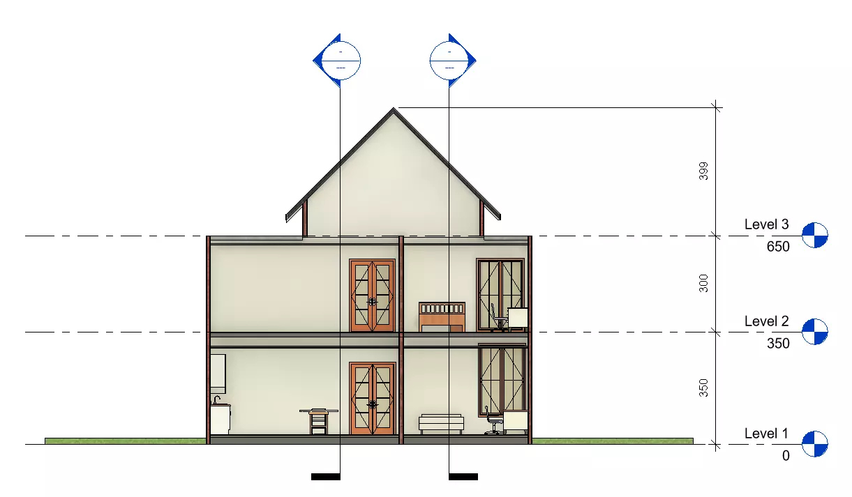 Modern House Exterior 3D Model