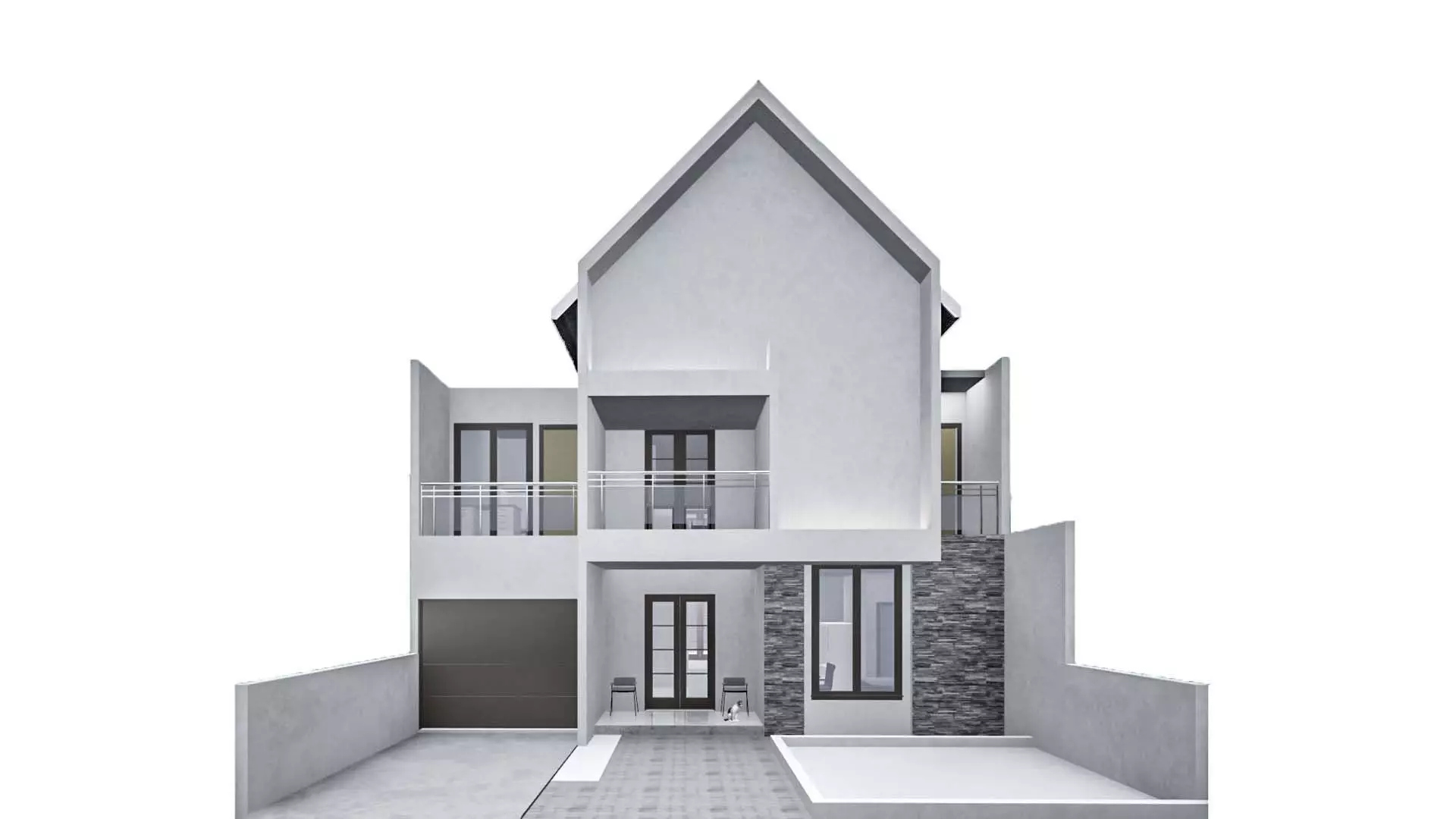 Modern House Exterior 3D Model