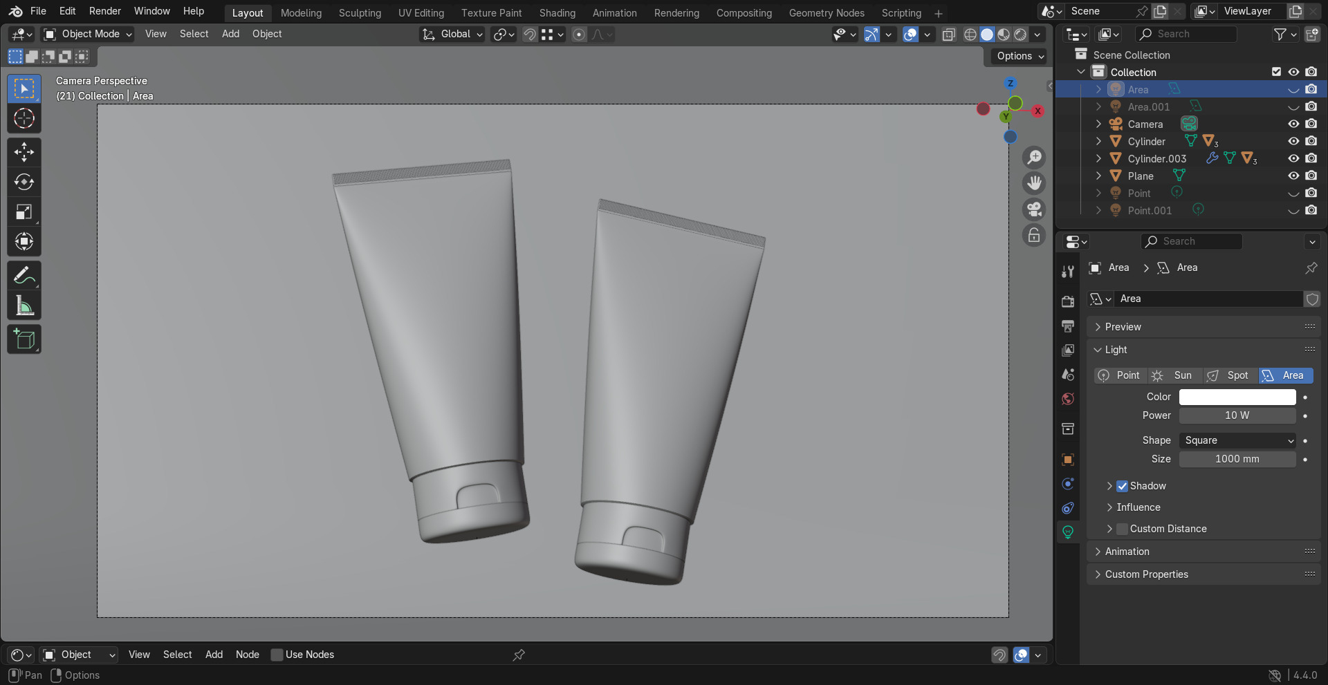 Plastic Tube Packaging 3D Model for Cosmetic Industrial Prod 3D Model