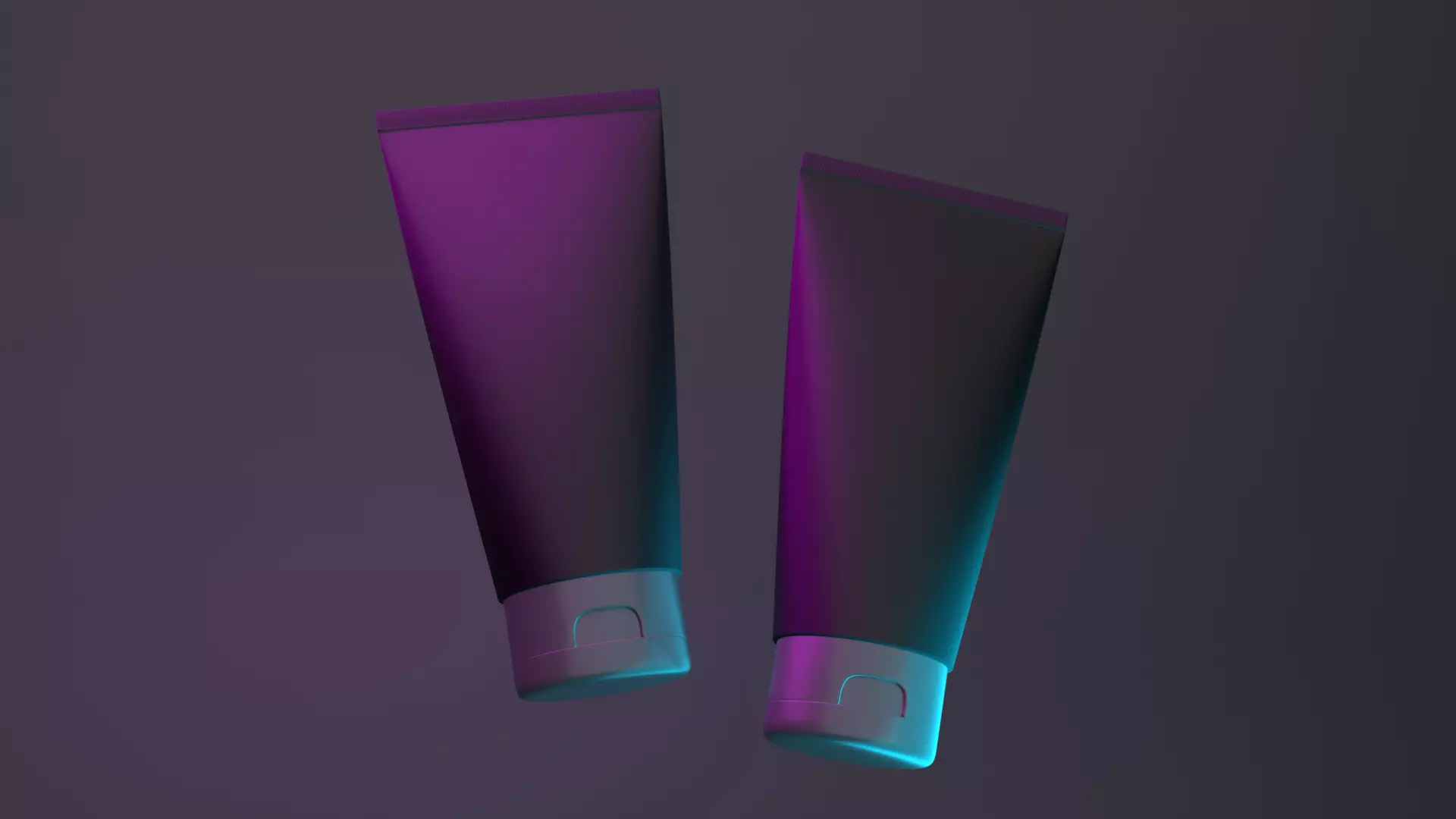 Plastic Tube Packaging 3D Model for Cosmetic Industrial Prod 3D Model