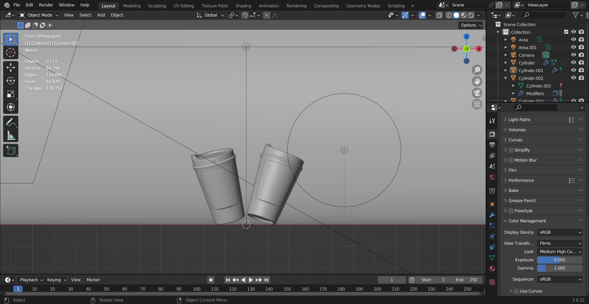Realistic Coffee Cup 3D Model Takeaway Cup with Lid Label 3D 3D Model