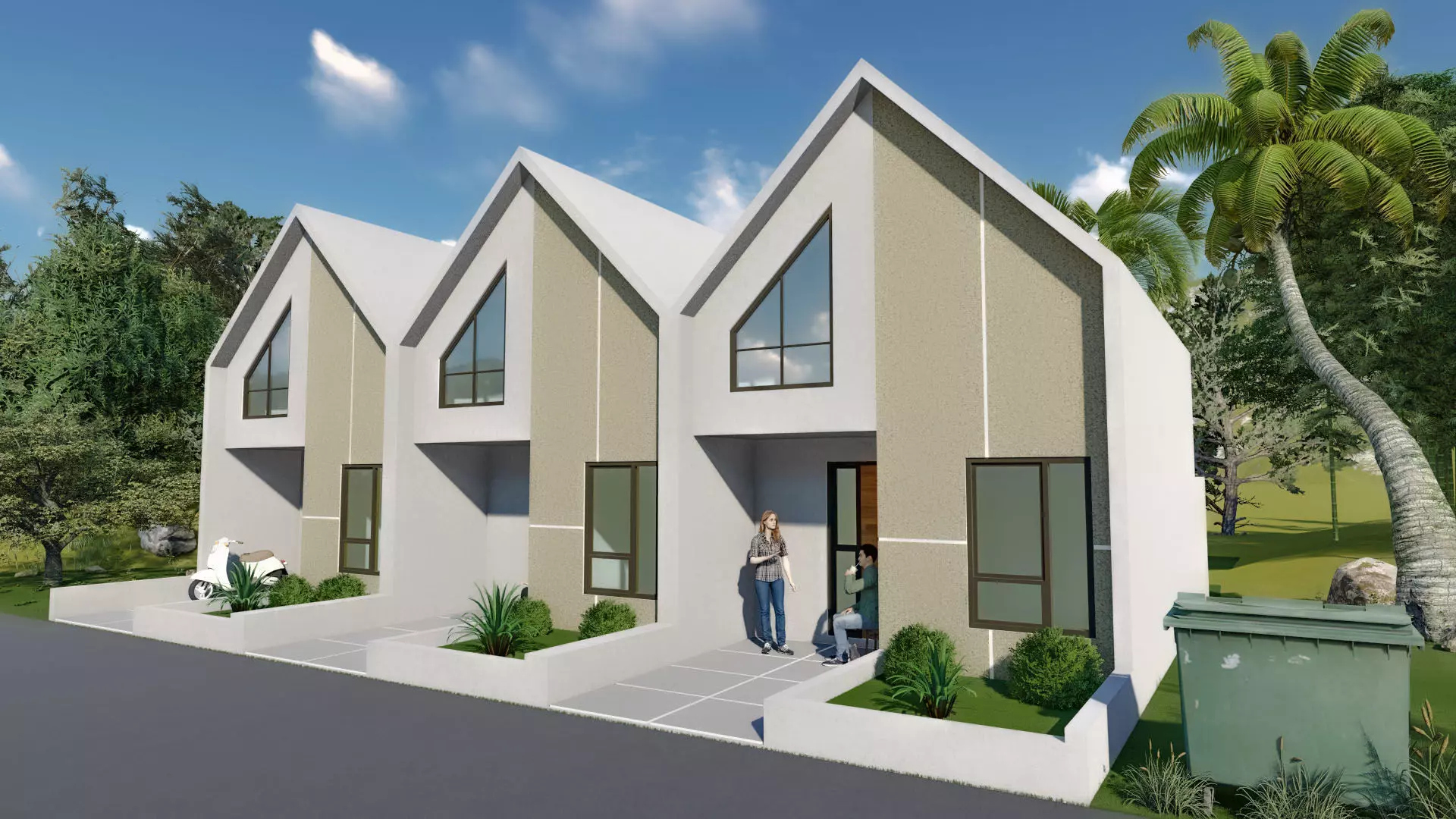Scandinavian Minimalist House 3D Model 3D model by 3D_Assets