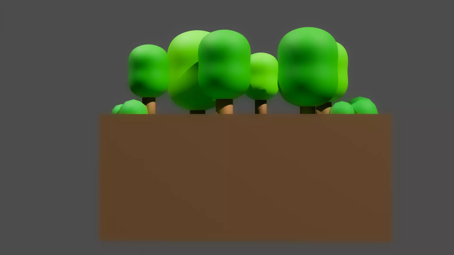 Stylized Natural Environment Low Polygon Mini Forest Scene F 3D Model