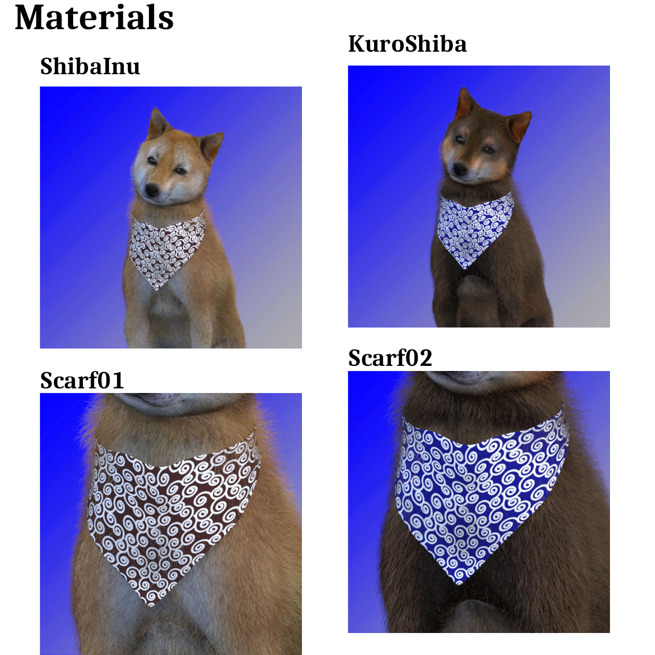 3dg ShibaInu for Dog 8 Daz Content