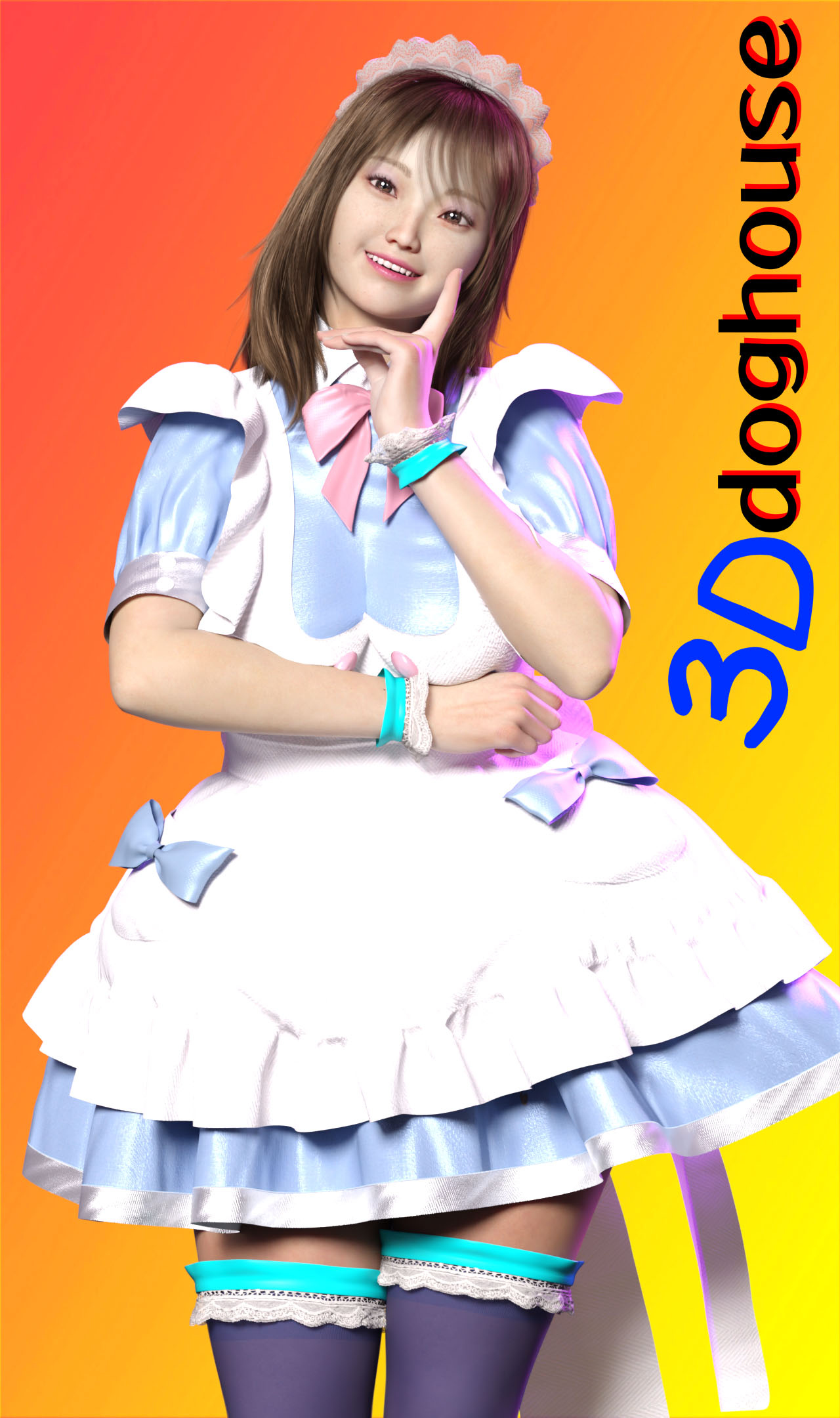 Arisa8.1 3D Render, Digital Artwork by 3d-doghouse