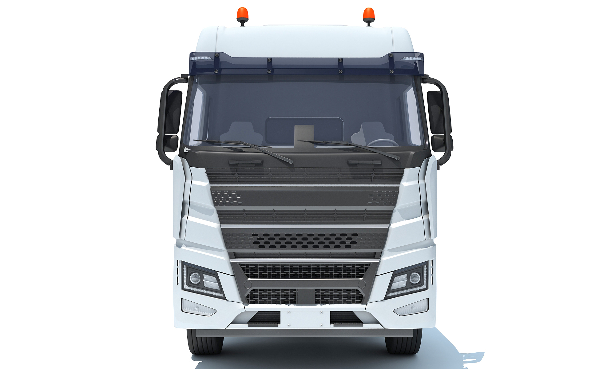 Semi Trailer Tractor Heavy Freight Truck 3D Model