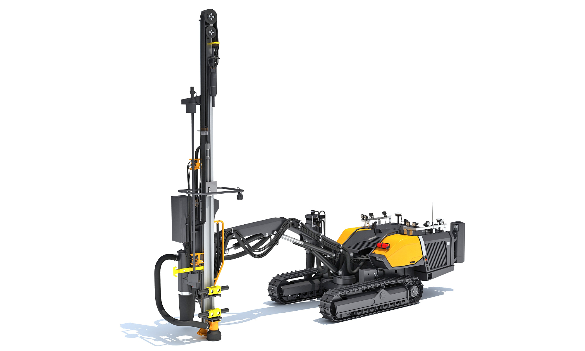 Surface Drill Rig Mining Machine 3D Model 3D Model