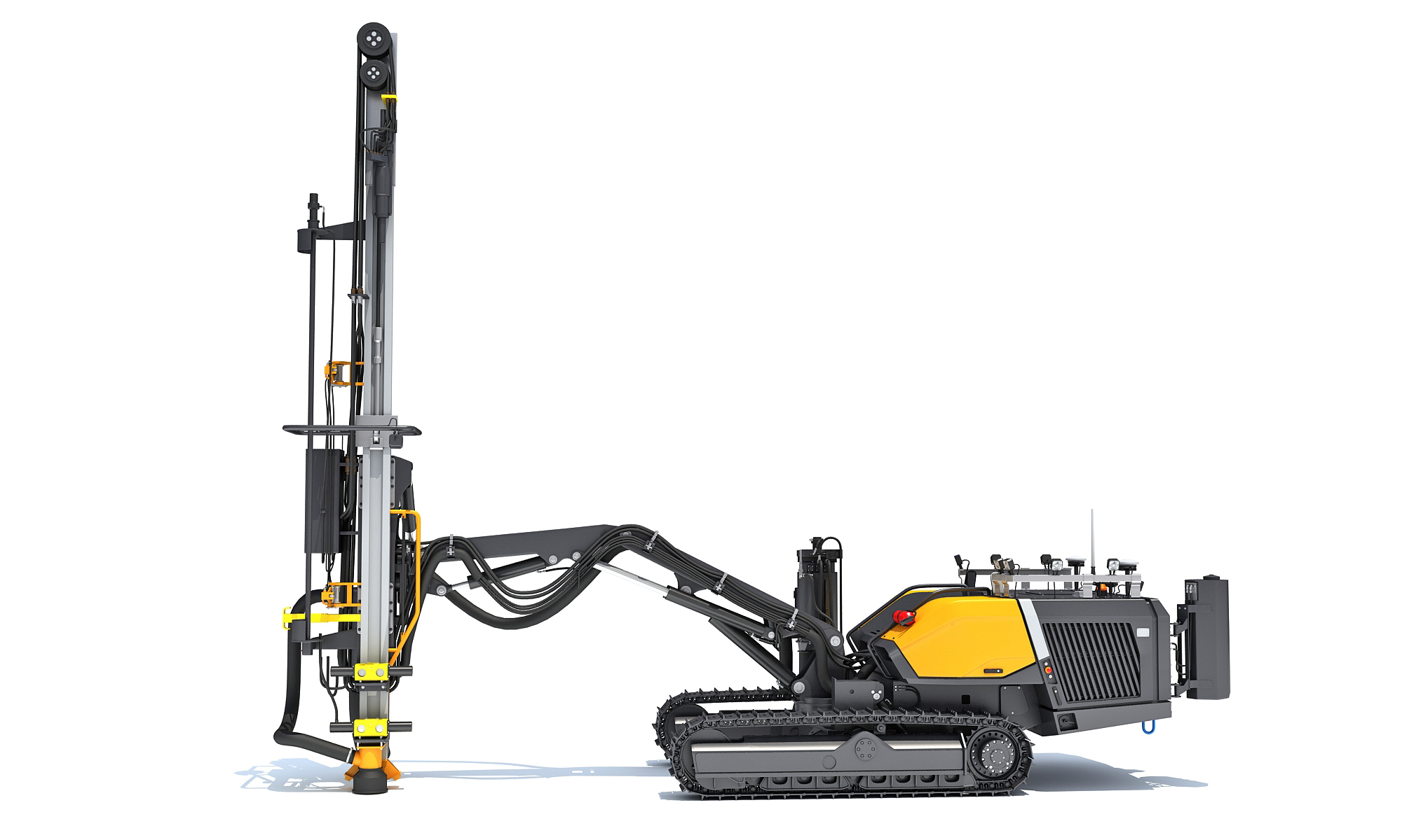 Surface Drill Rig Mining Machine 3D Model 3D Model