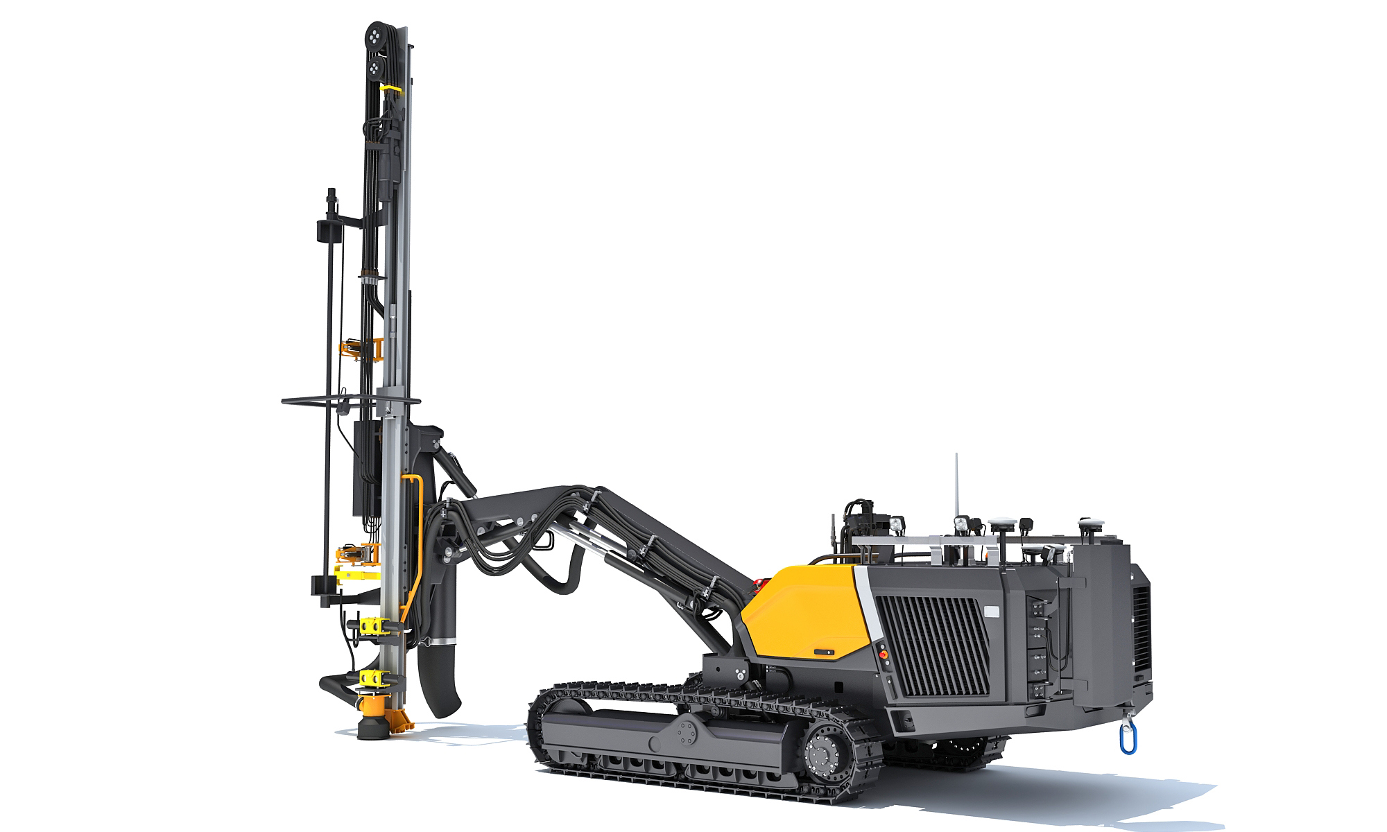 Surface Drill Rig Mining Machine 3D Model 3D Model
