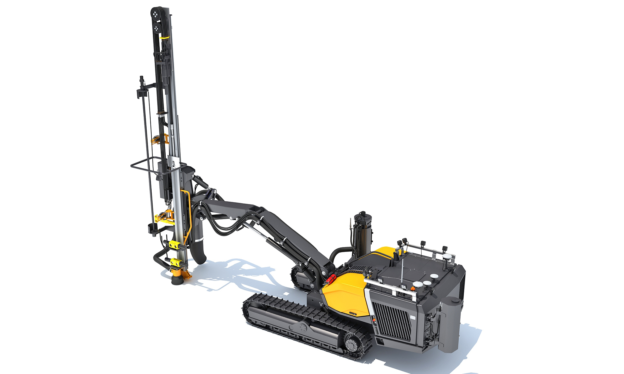 Surface Drill Rig Mining Machine 3D Model 3D Model