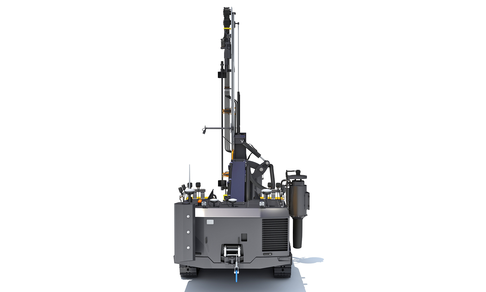 Surface Drill Rig Mining Machine 3D Model 3D Model
