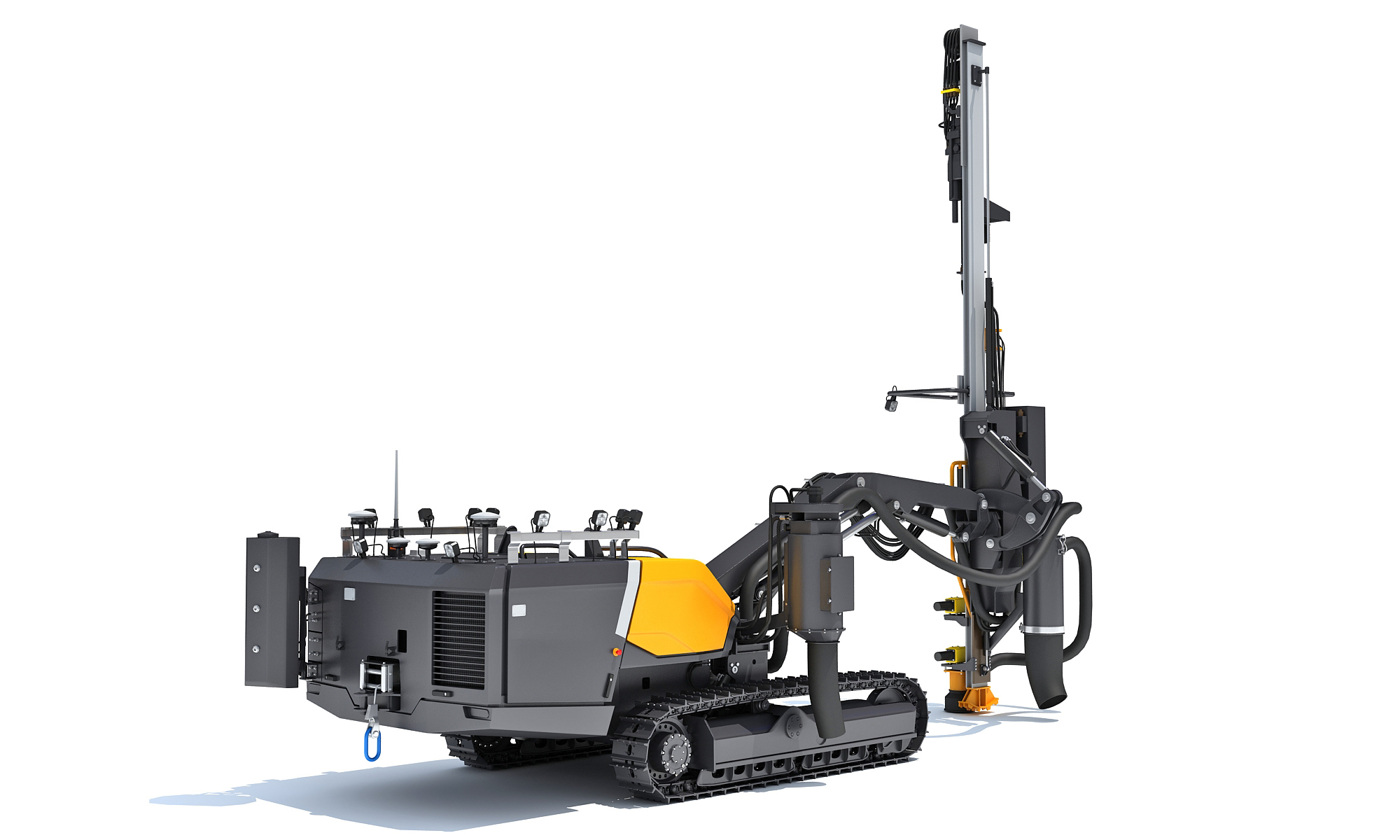 Surface Drill Rig Mining Machine 3D Model 3D Model