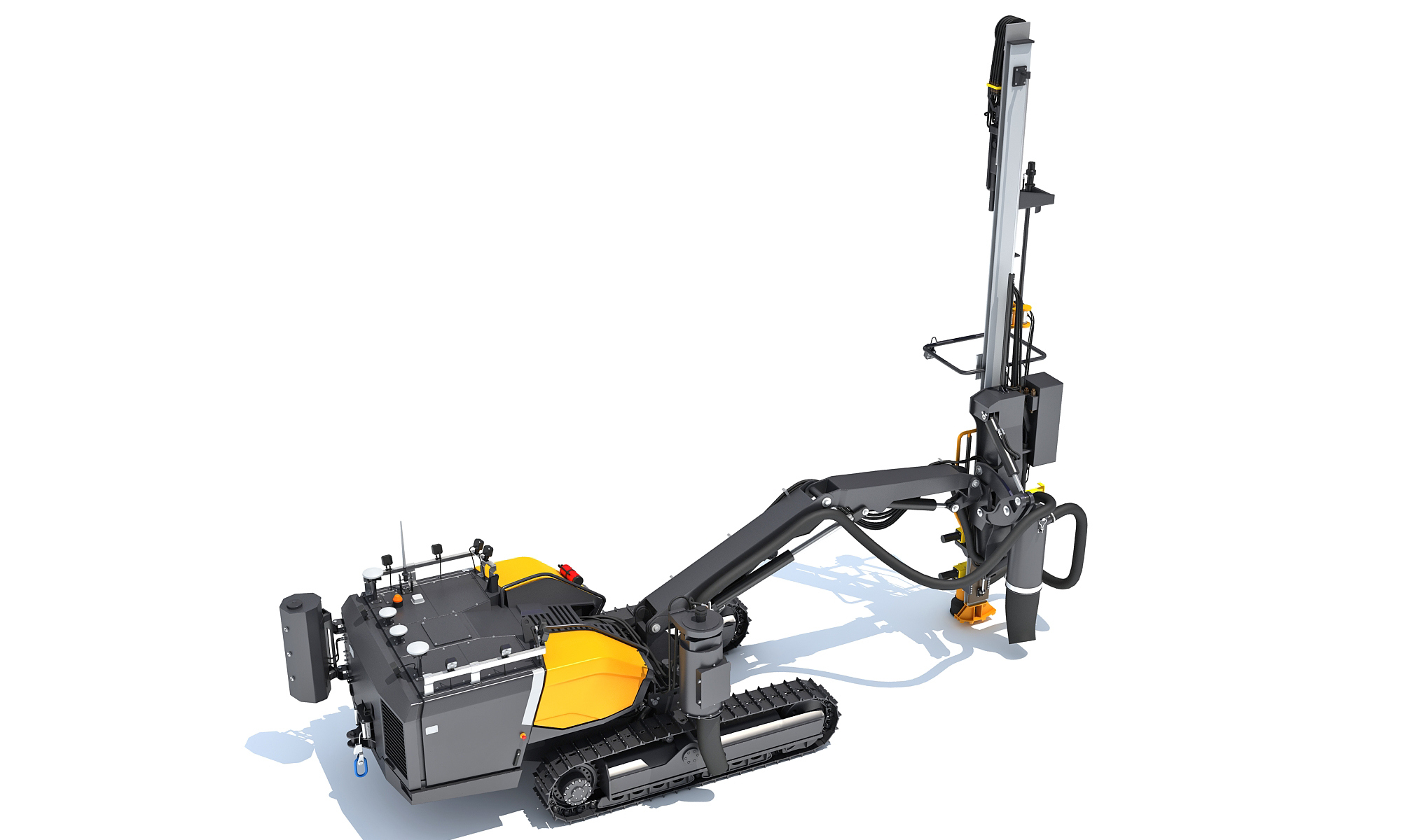 Surface Drill Rig Mining Machine 3D Model 3D Model