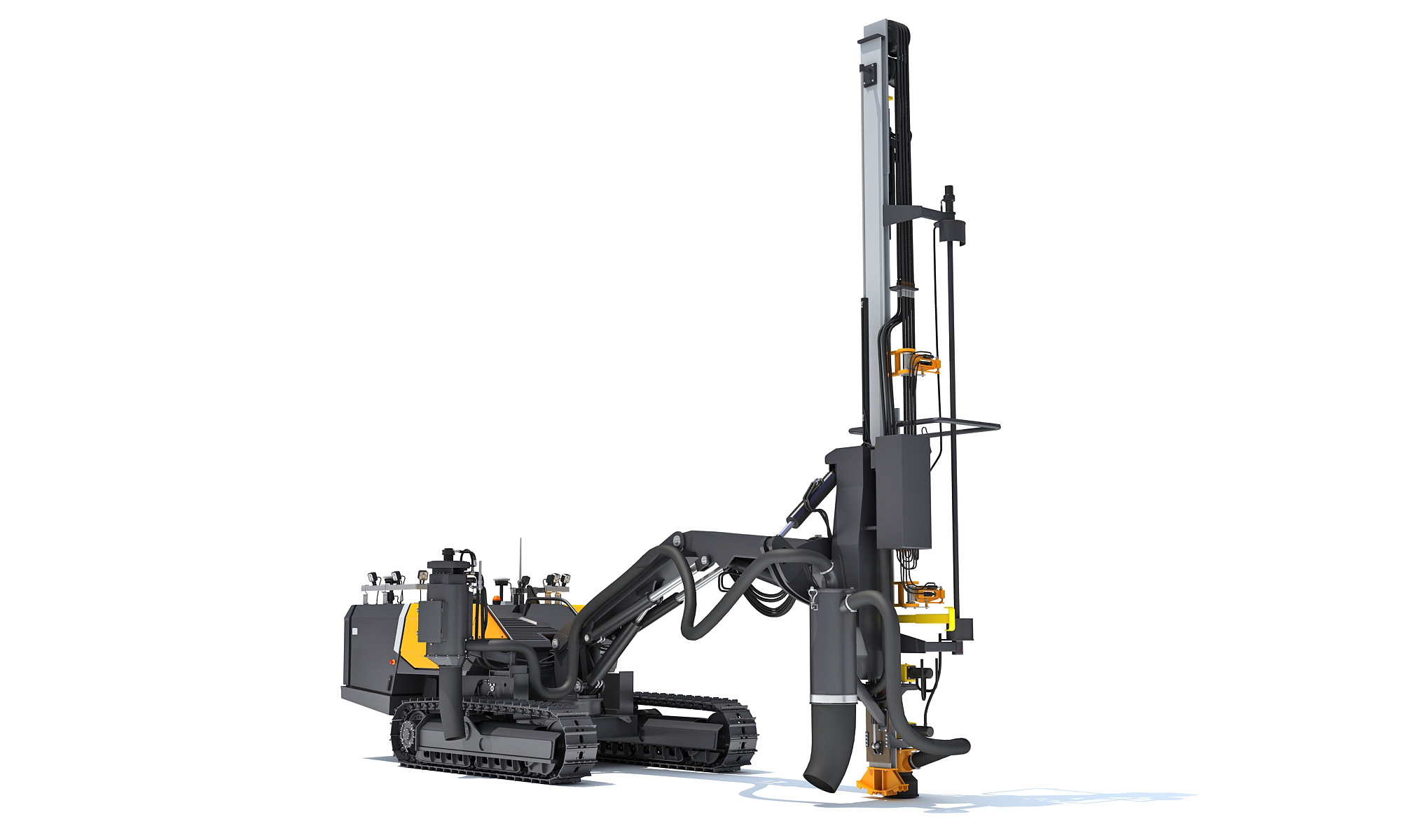 Surface Drill Rig Mining Machine 3D Model 3D Model