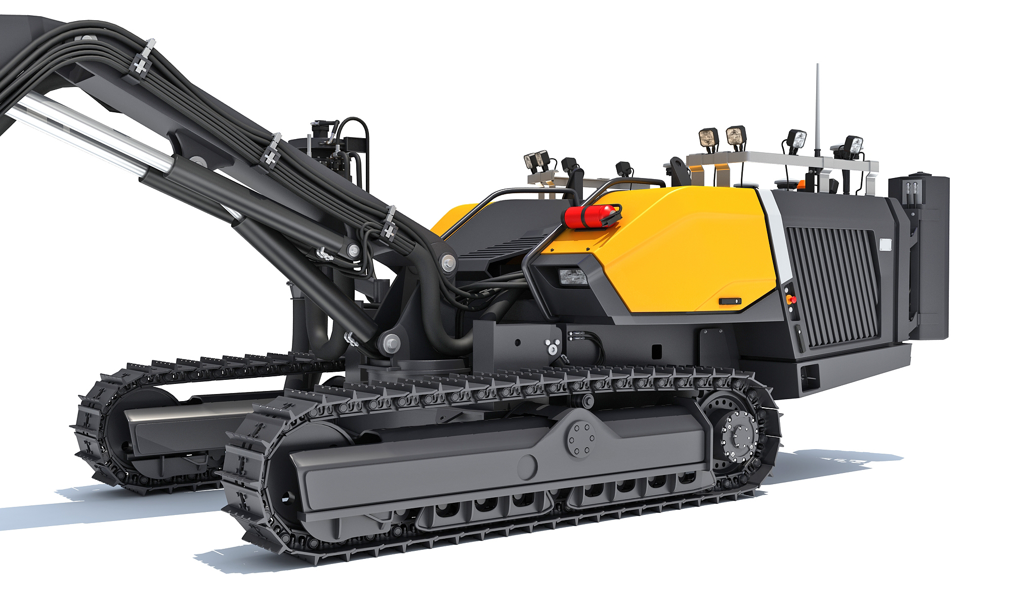 Surface Drill Rig Mining Machine 3D Model 3D Model