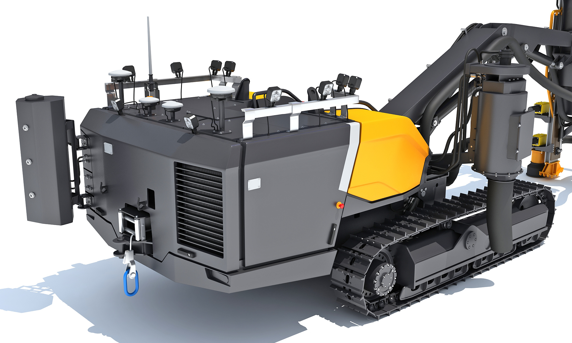 Surface Drill Rig Mining Machine 3D Model 3D Model