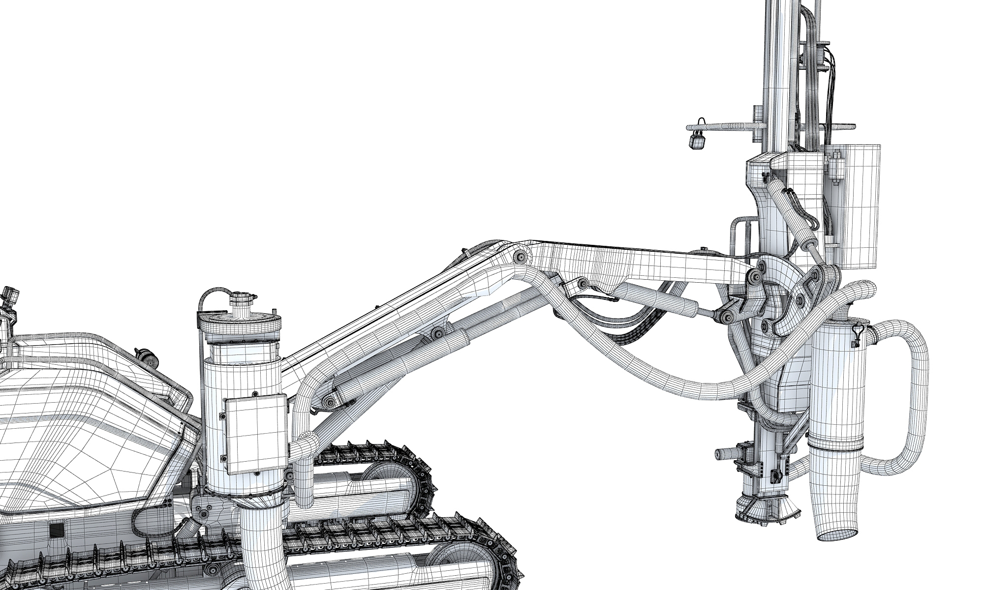 Surface Drill Rig Mining Machine 3D Model 3D Model