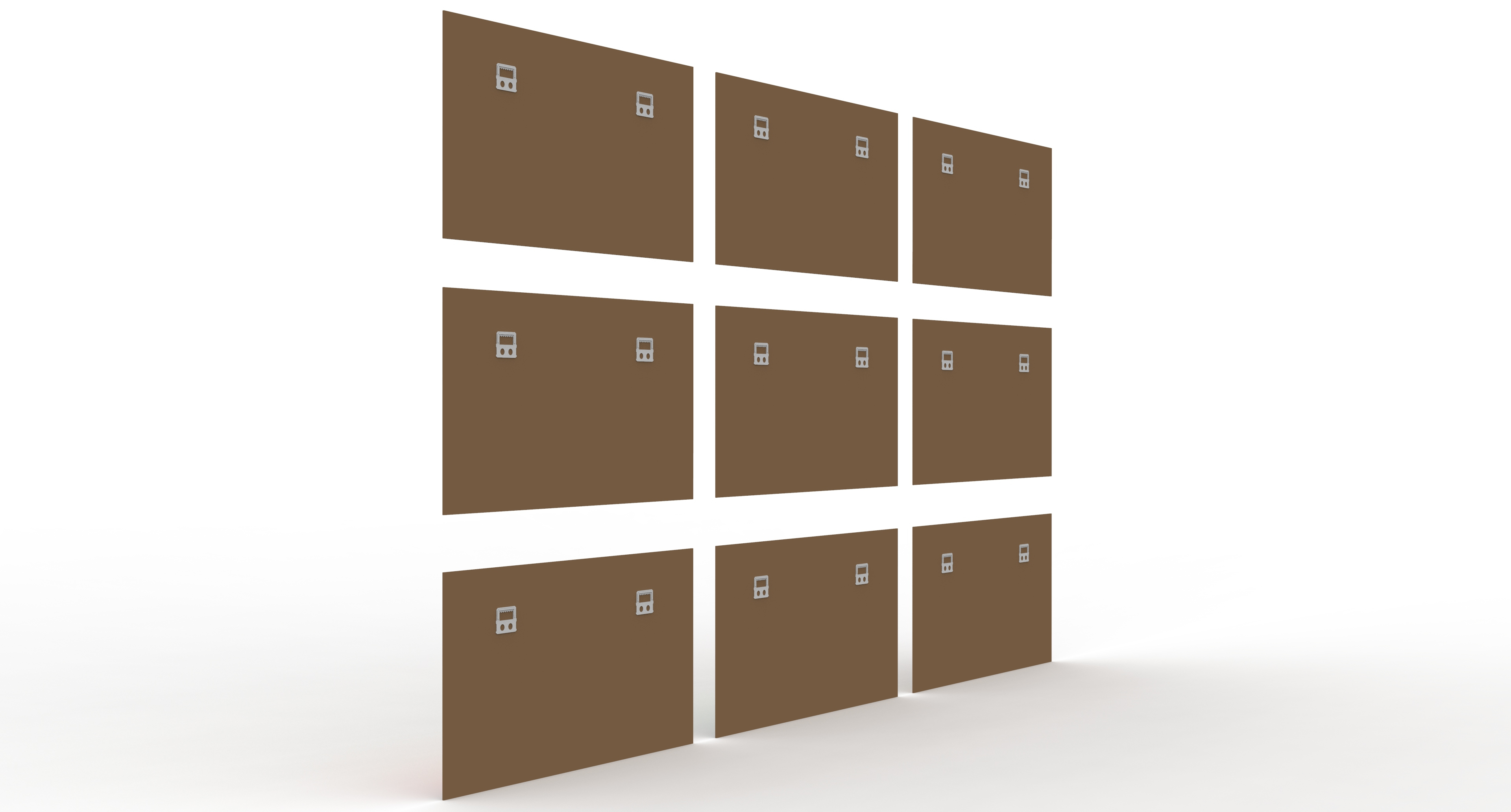 9 Wall Paintings 3D Model