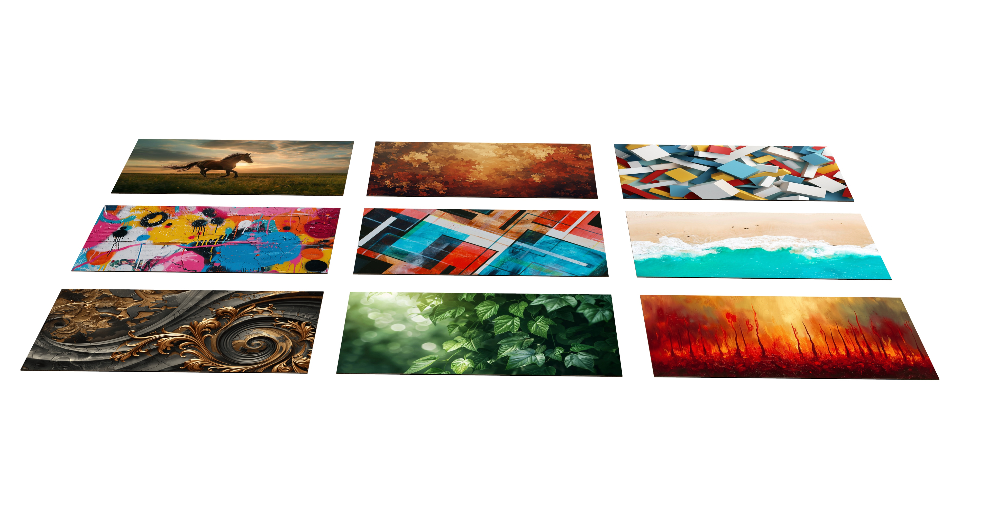9 Wall Paintings 3D Model
