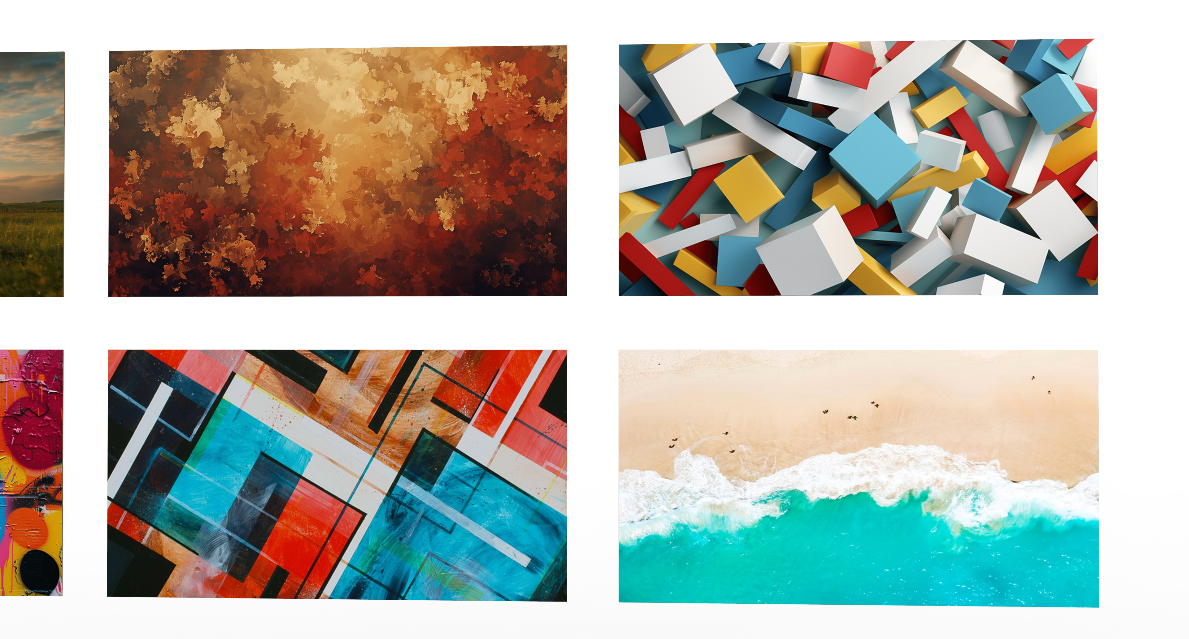 9 Wall Paintings 3D Model