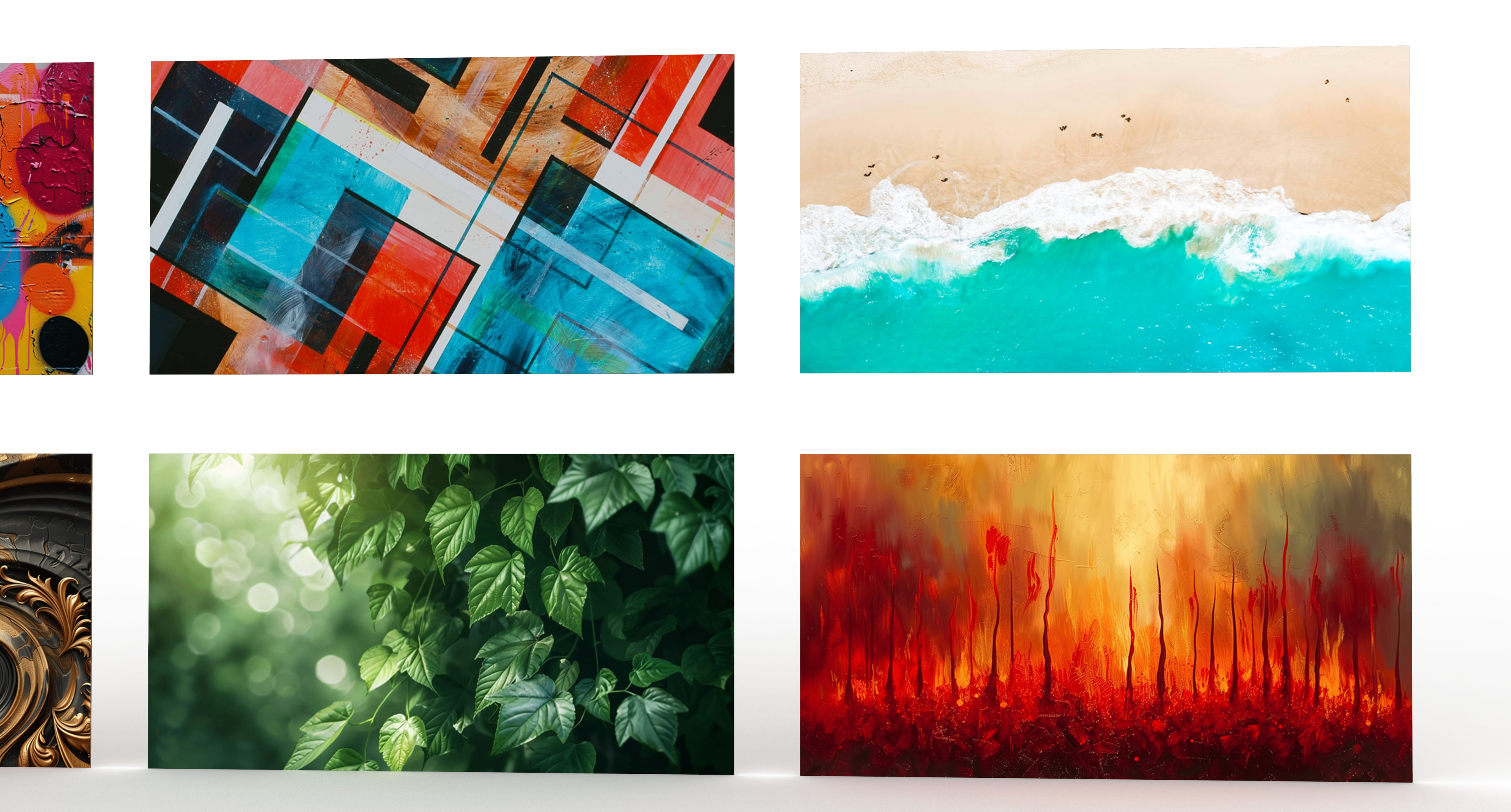 9 Wall Paintings 3D Model