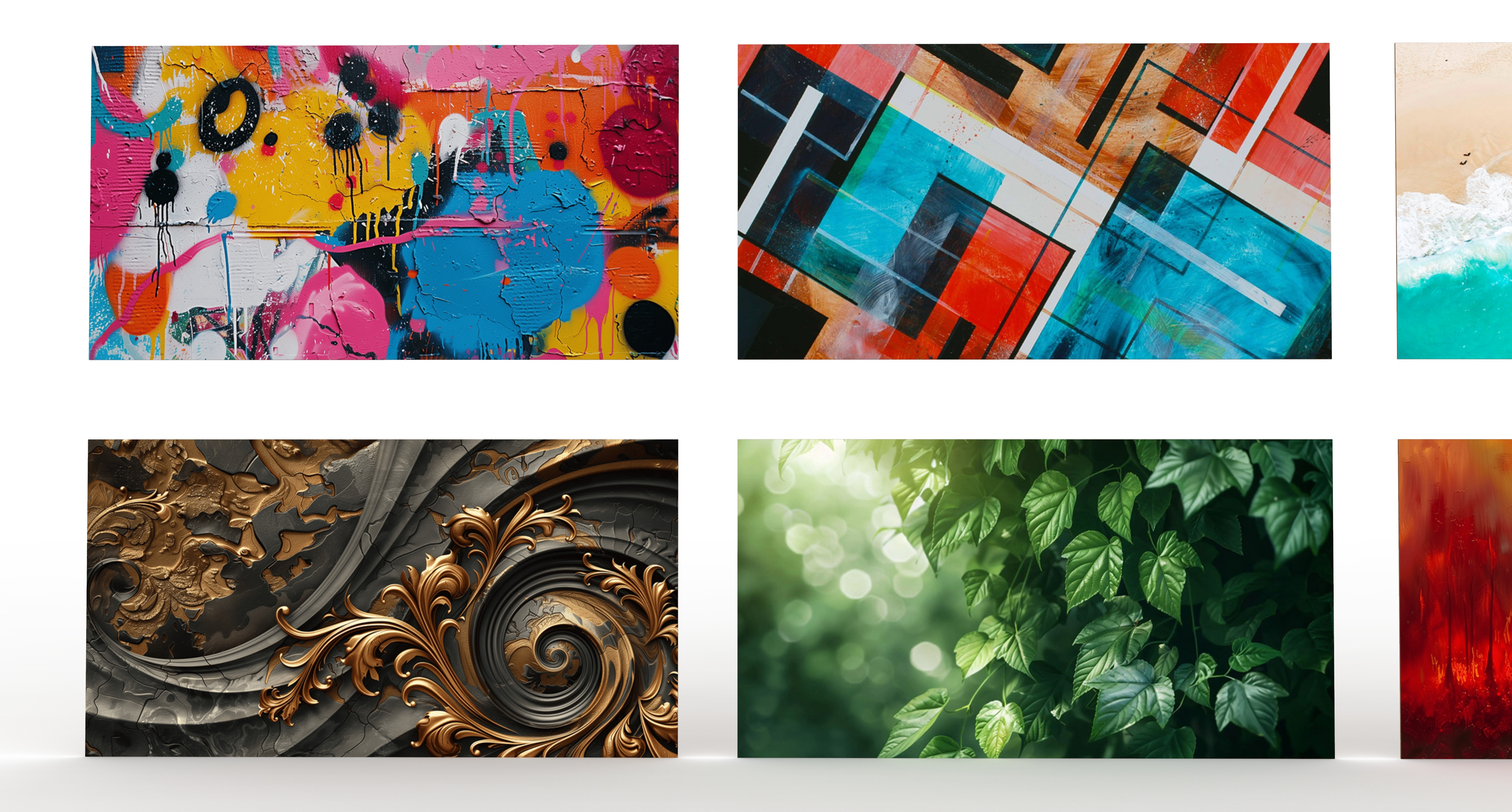 9 Wall Paintings 3D Model