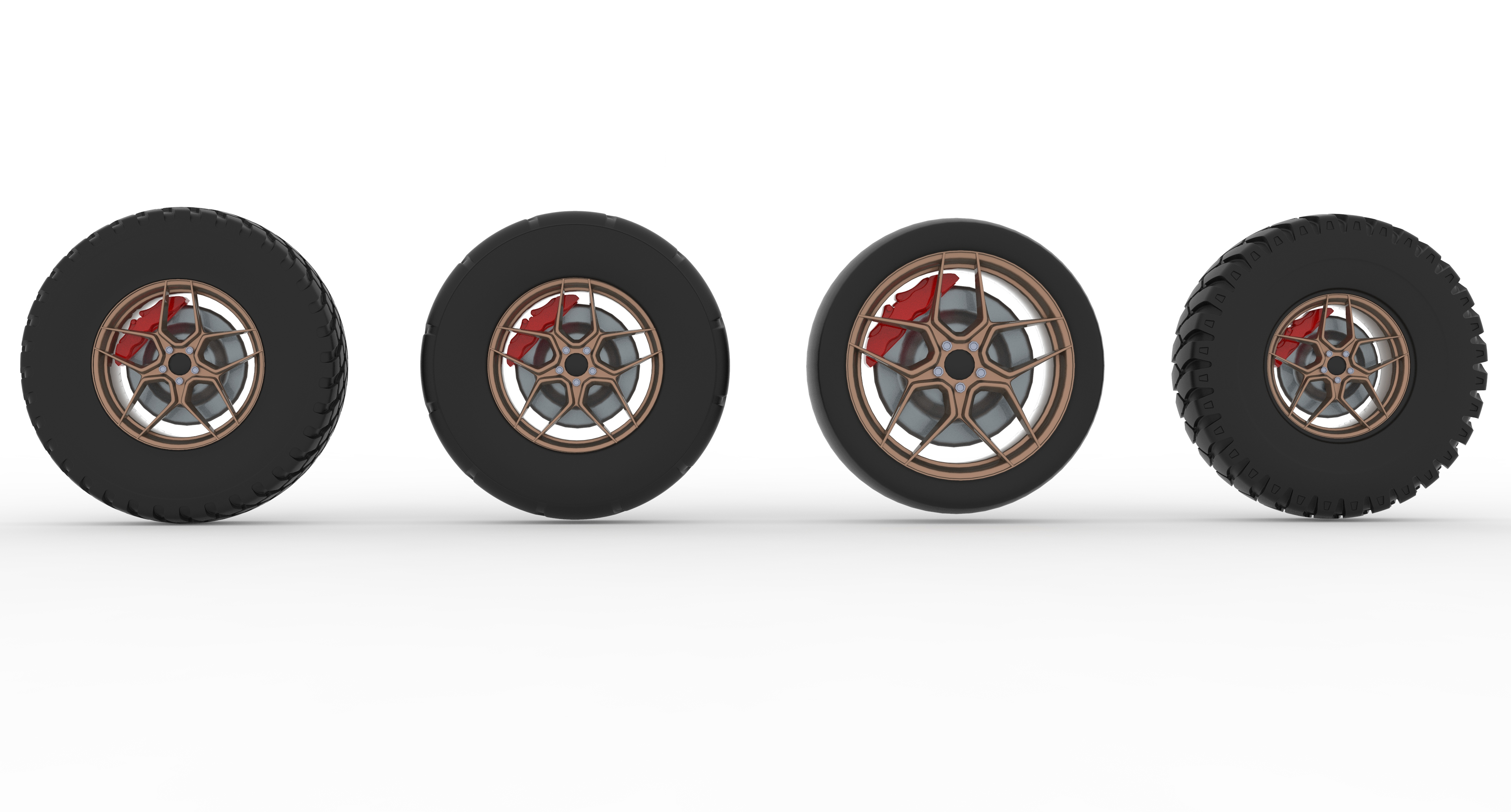 Alloy Wheel Collection 3D Model