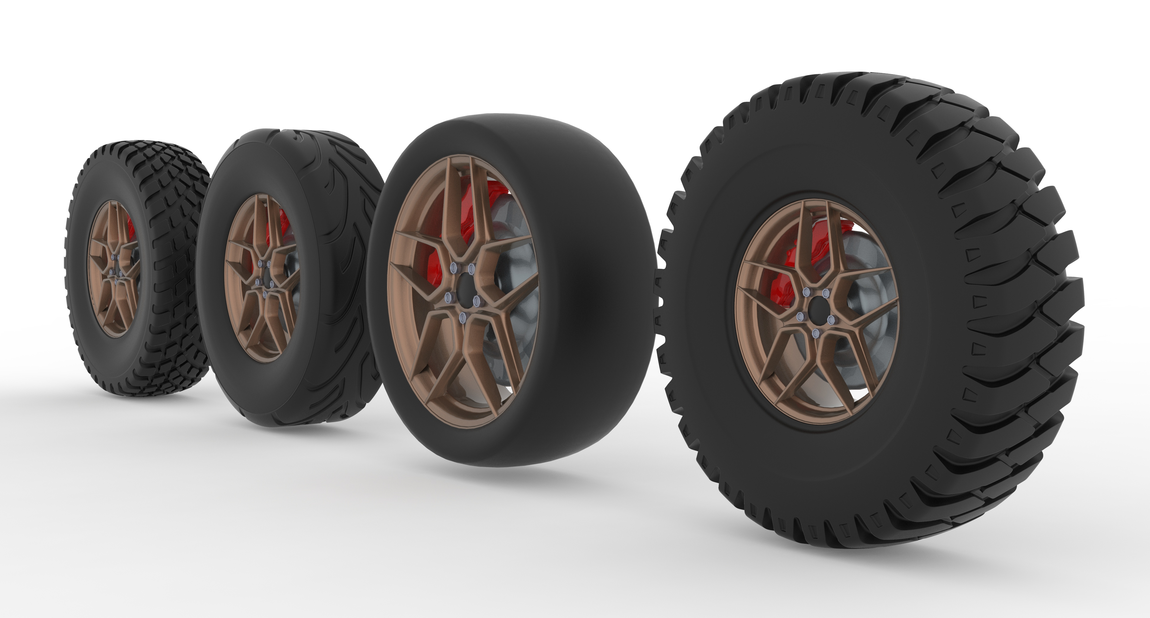 Alloy Wheel Collection 3D Model