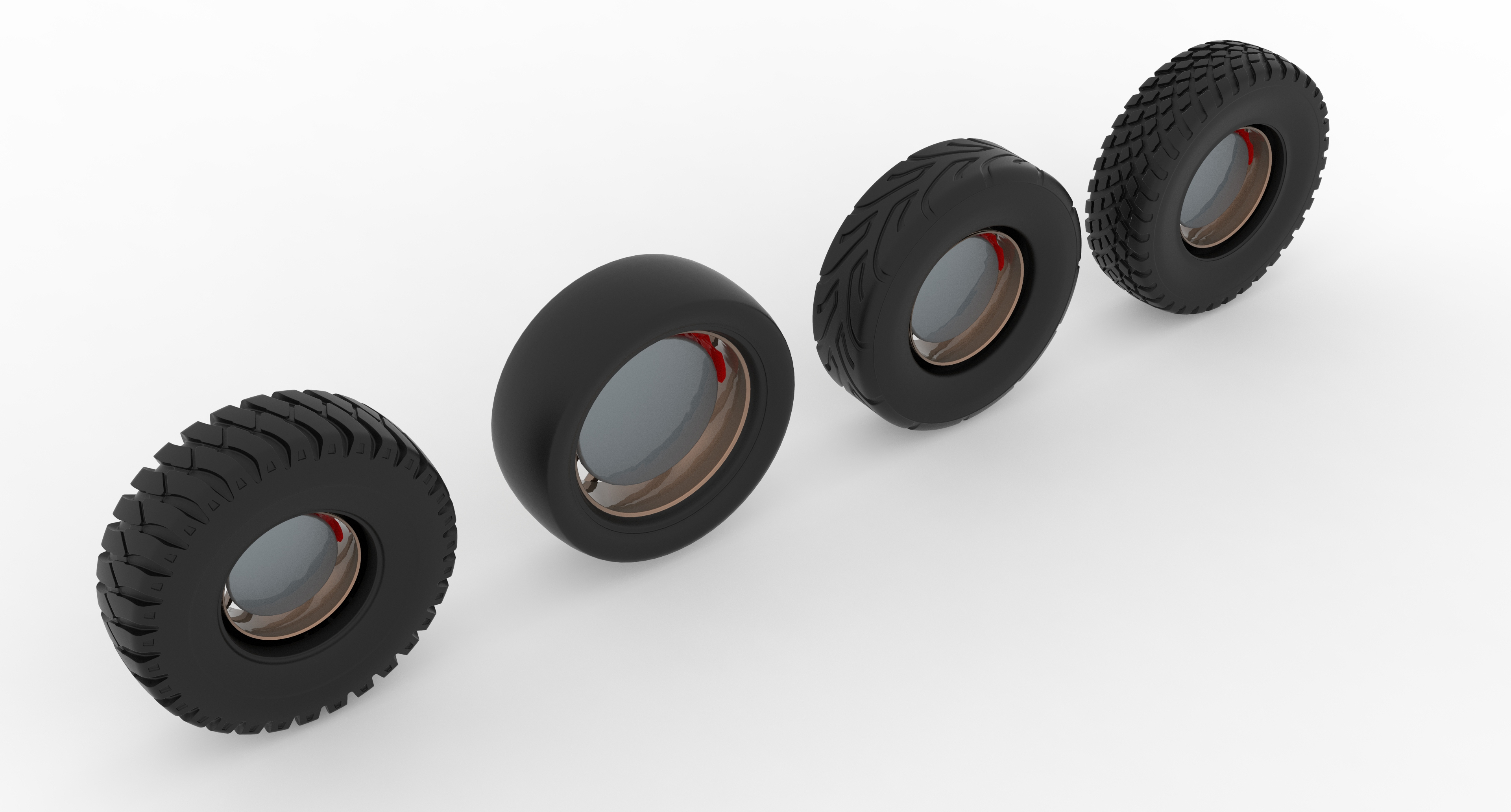 Alloy Wheel Collection 3D Model