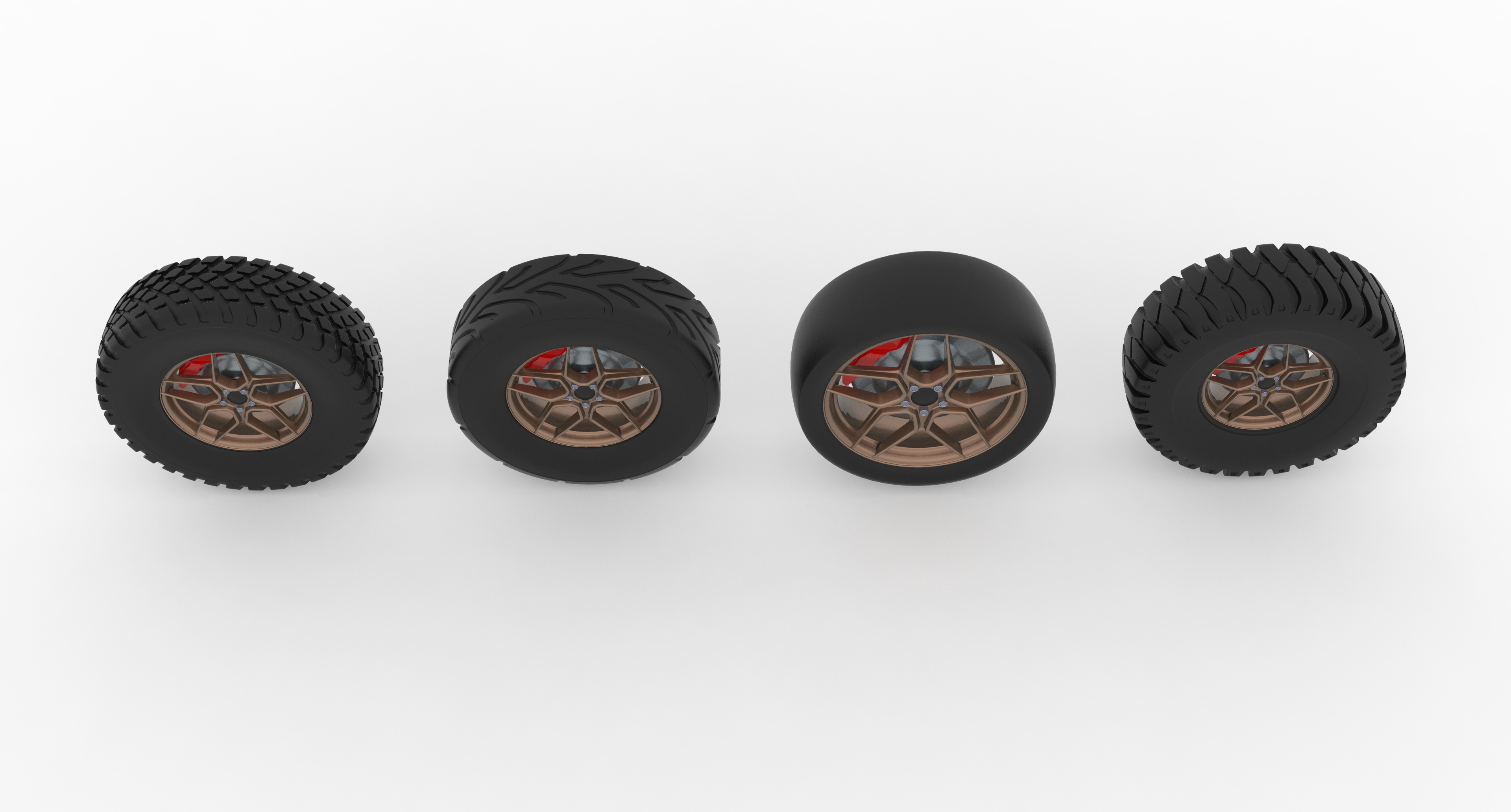 Alloy Wheel Collection 3D Model