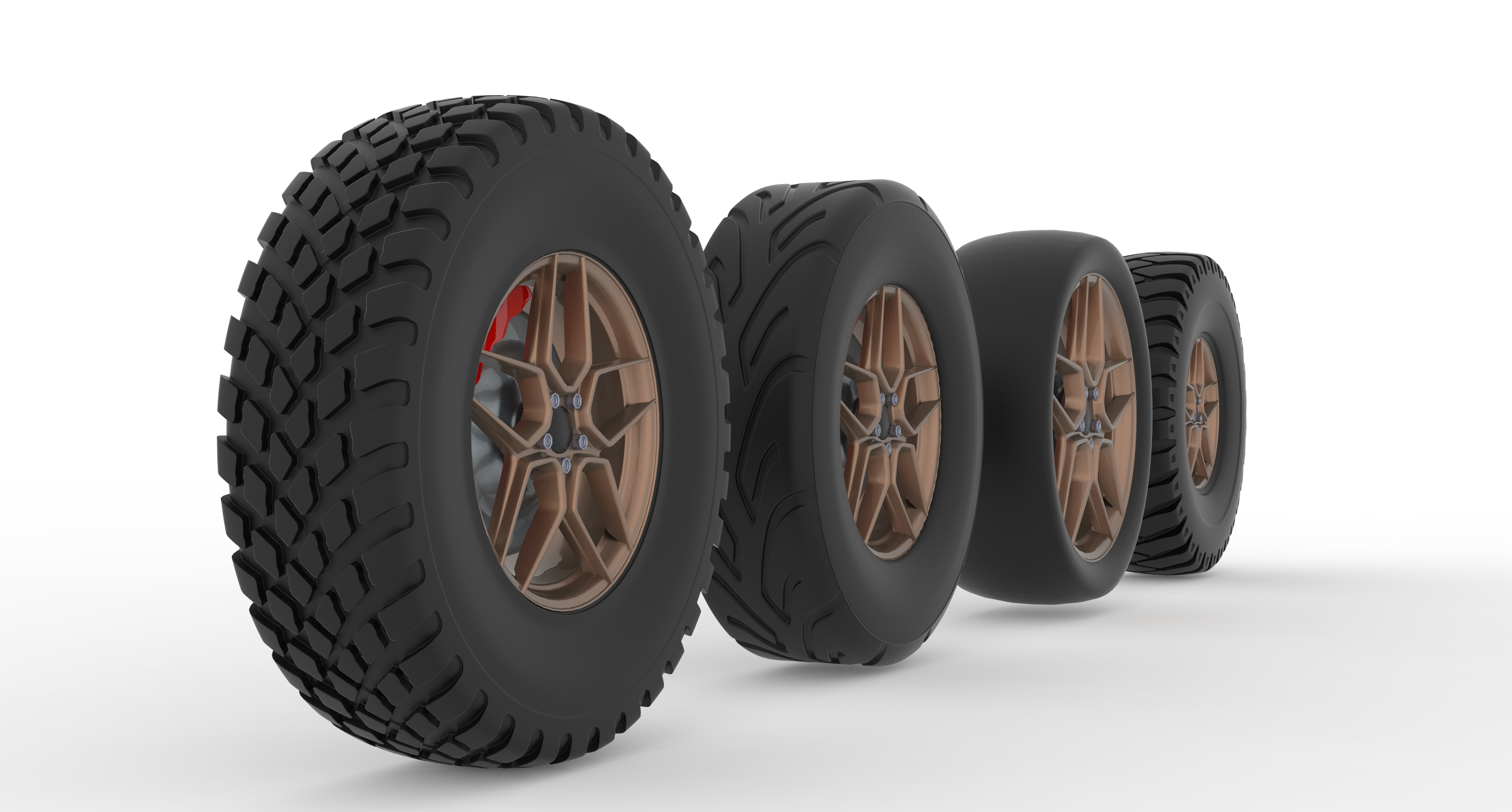 Alloy Wheel Collection 3D Model