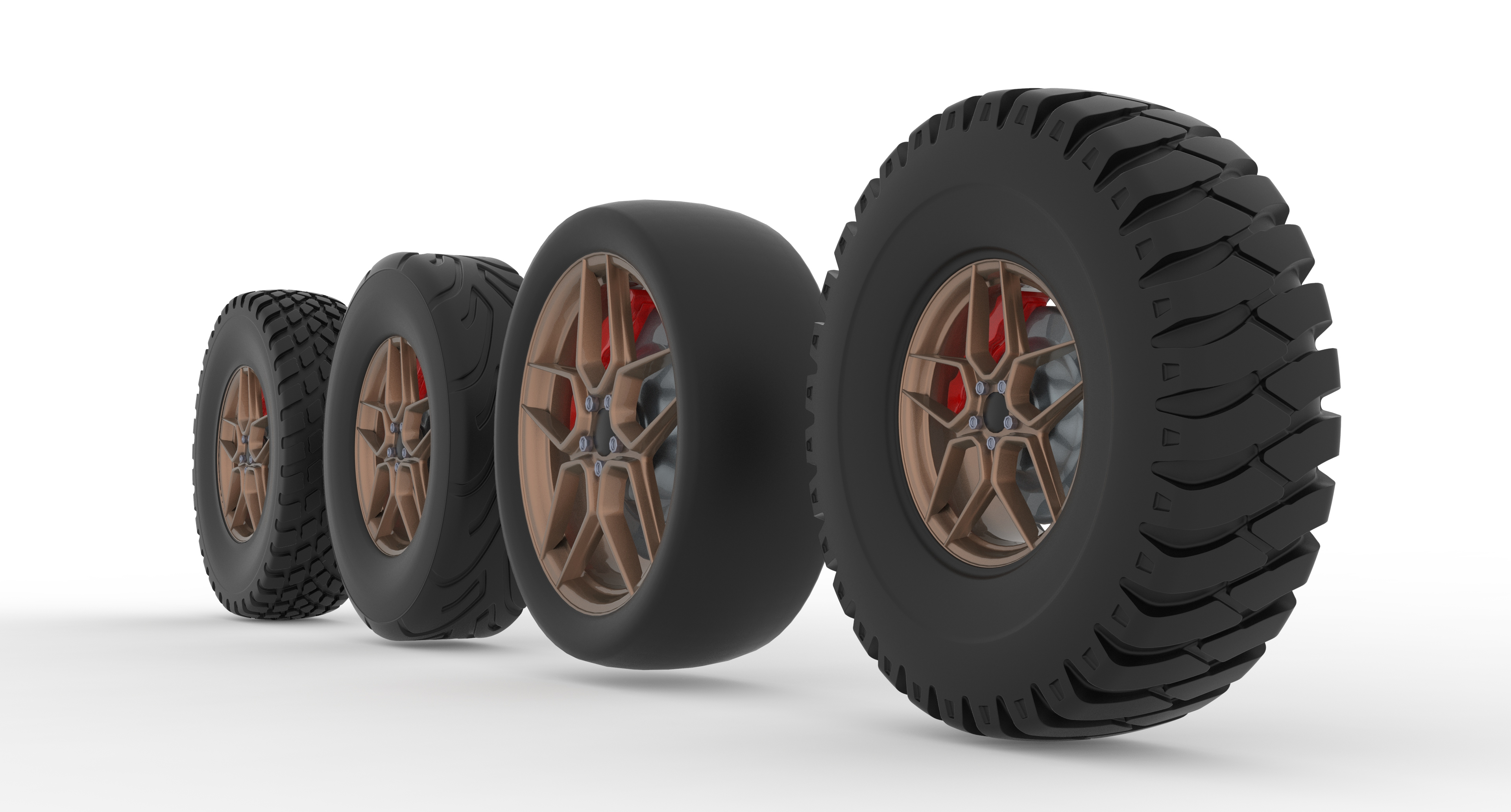 Alloy Wheel Collection 3D Model