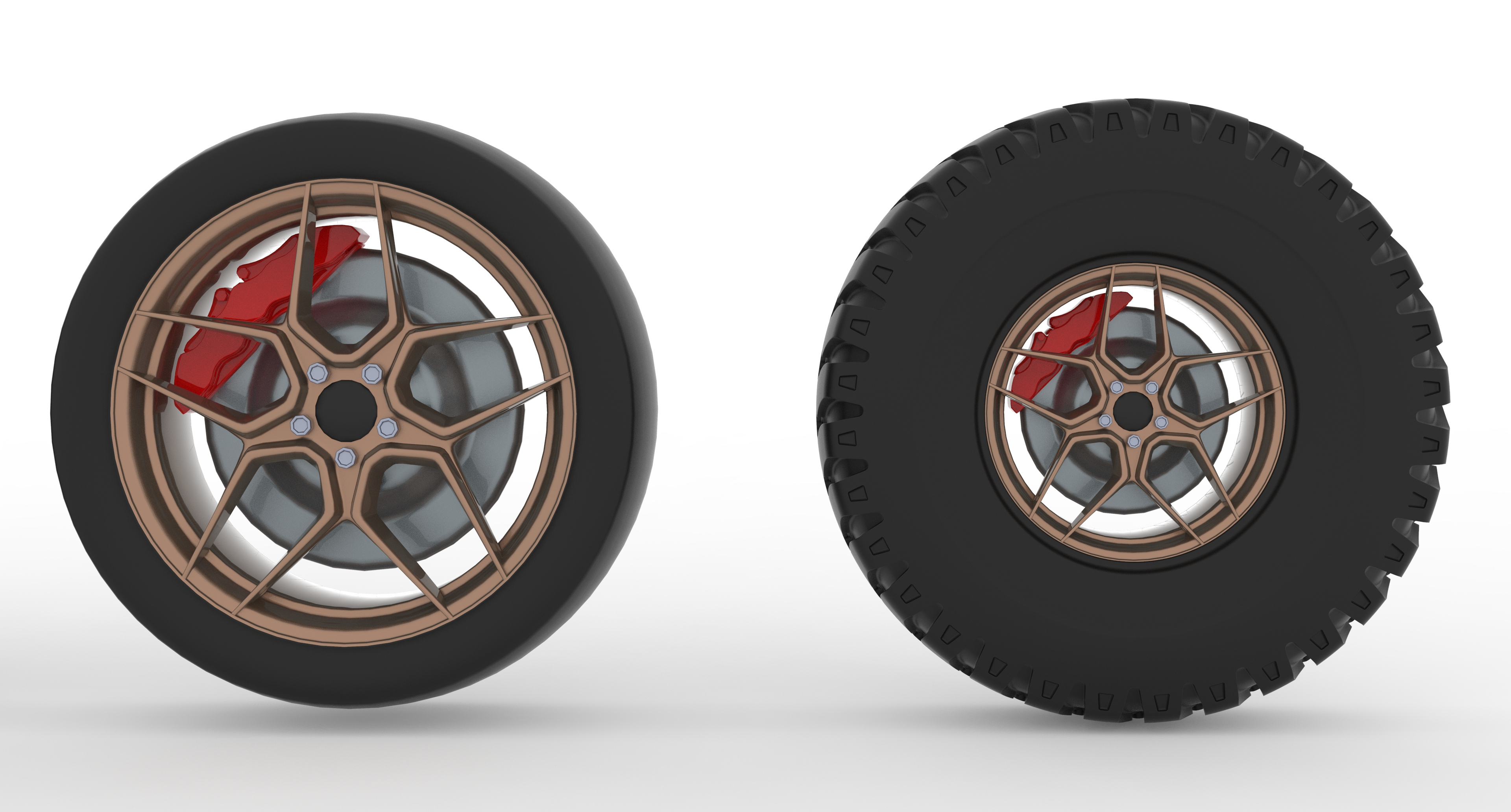 Alloy Wheel Collection 3D Model