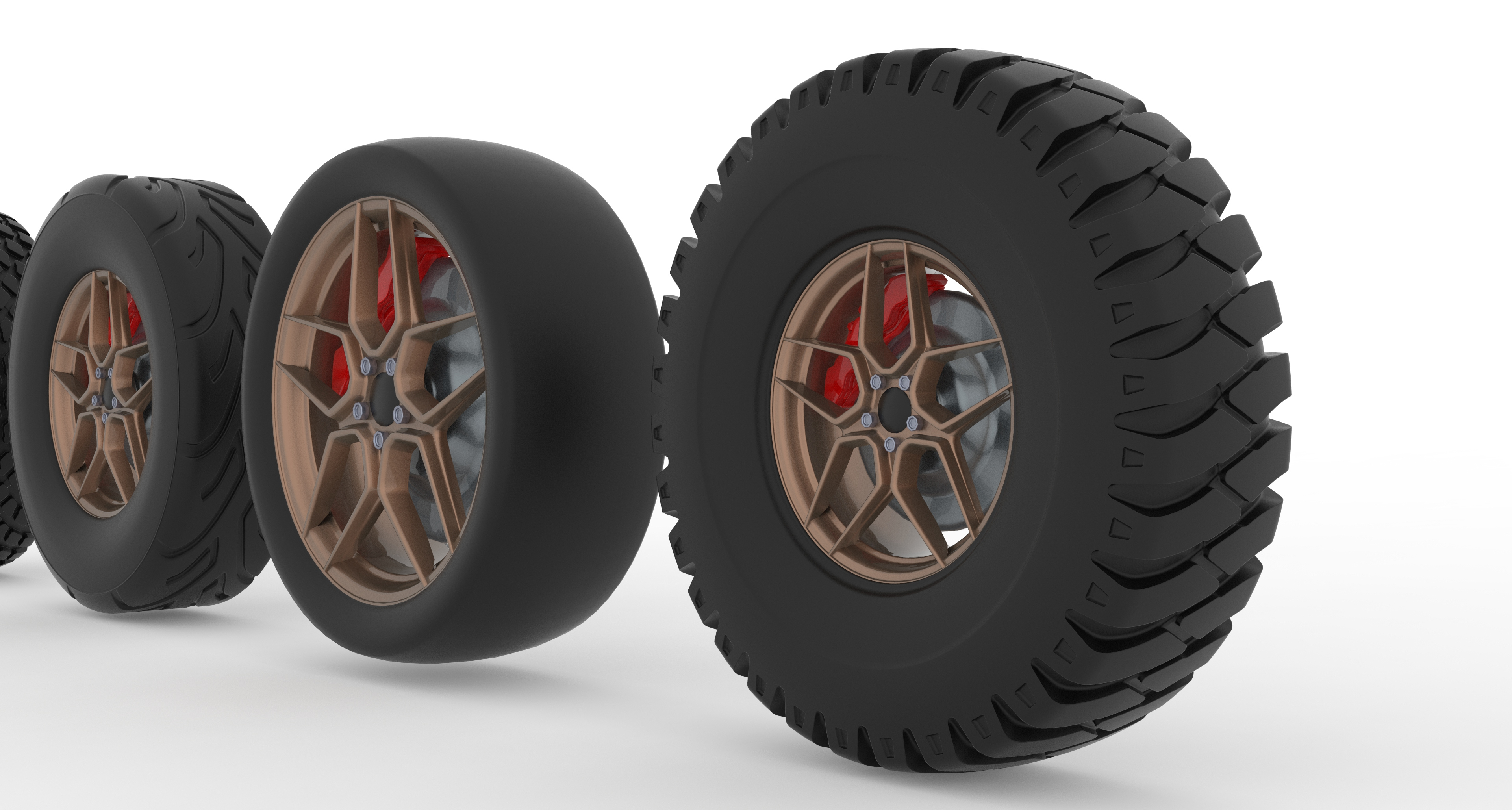 Alloy Wheel Collection 3D Model
