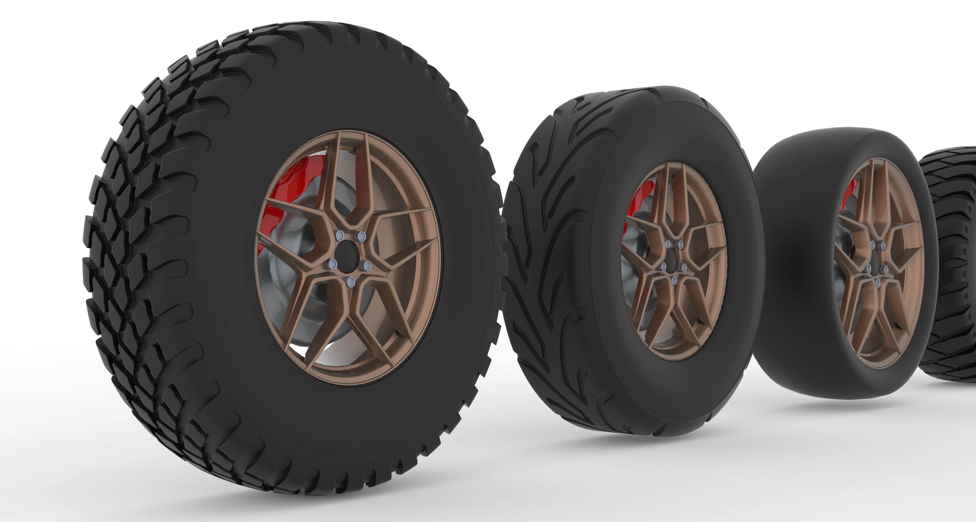 Alloy Wheel Collection 3D Model