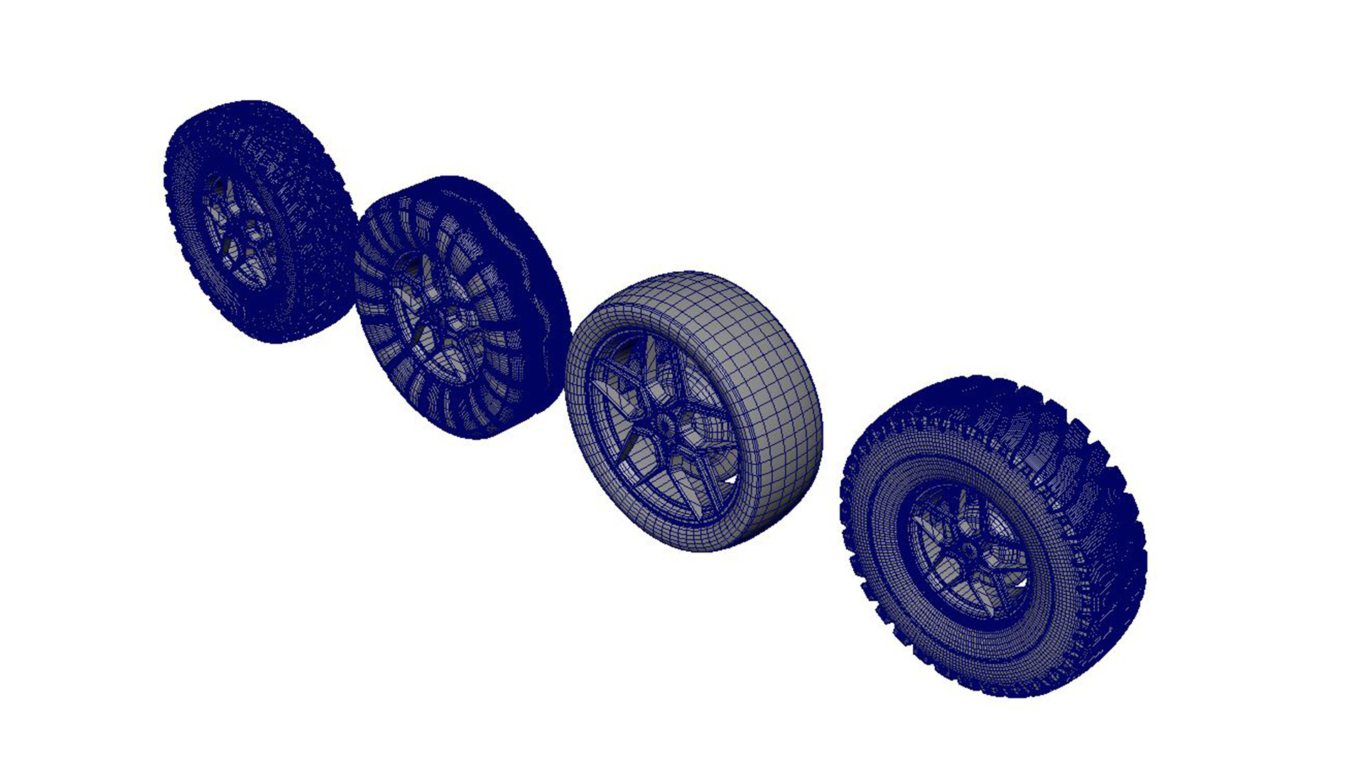 Alloy Wheel Collection 3D Model