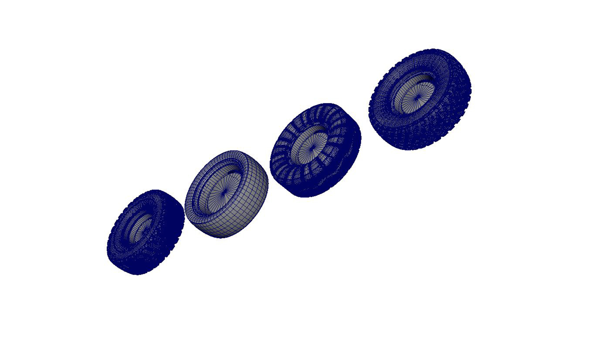 Alloy Wheel Collection 3D Model