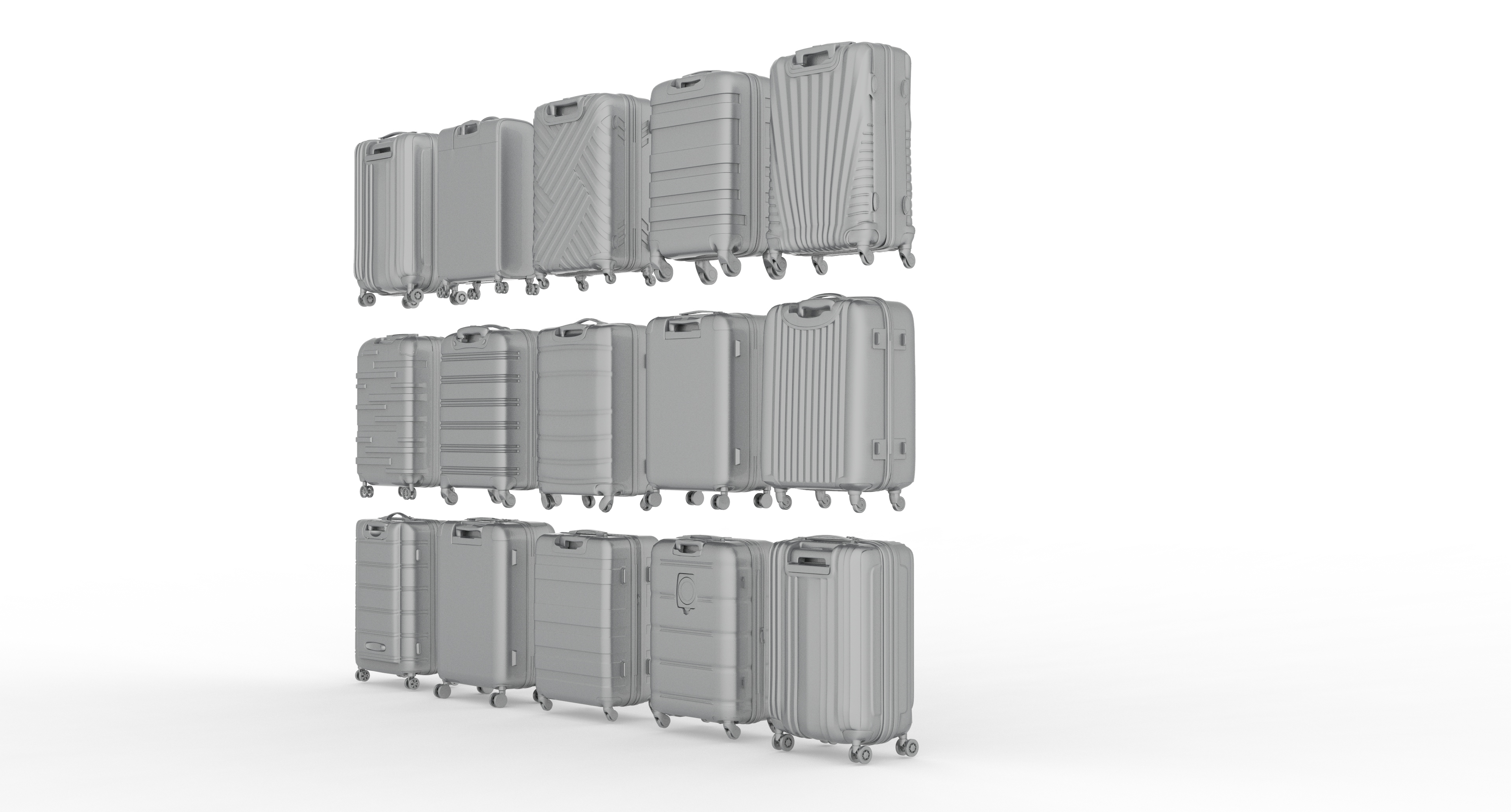 Suitcase Collection 3D Model