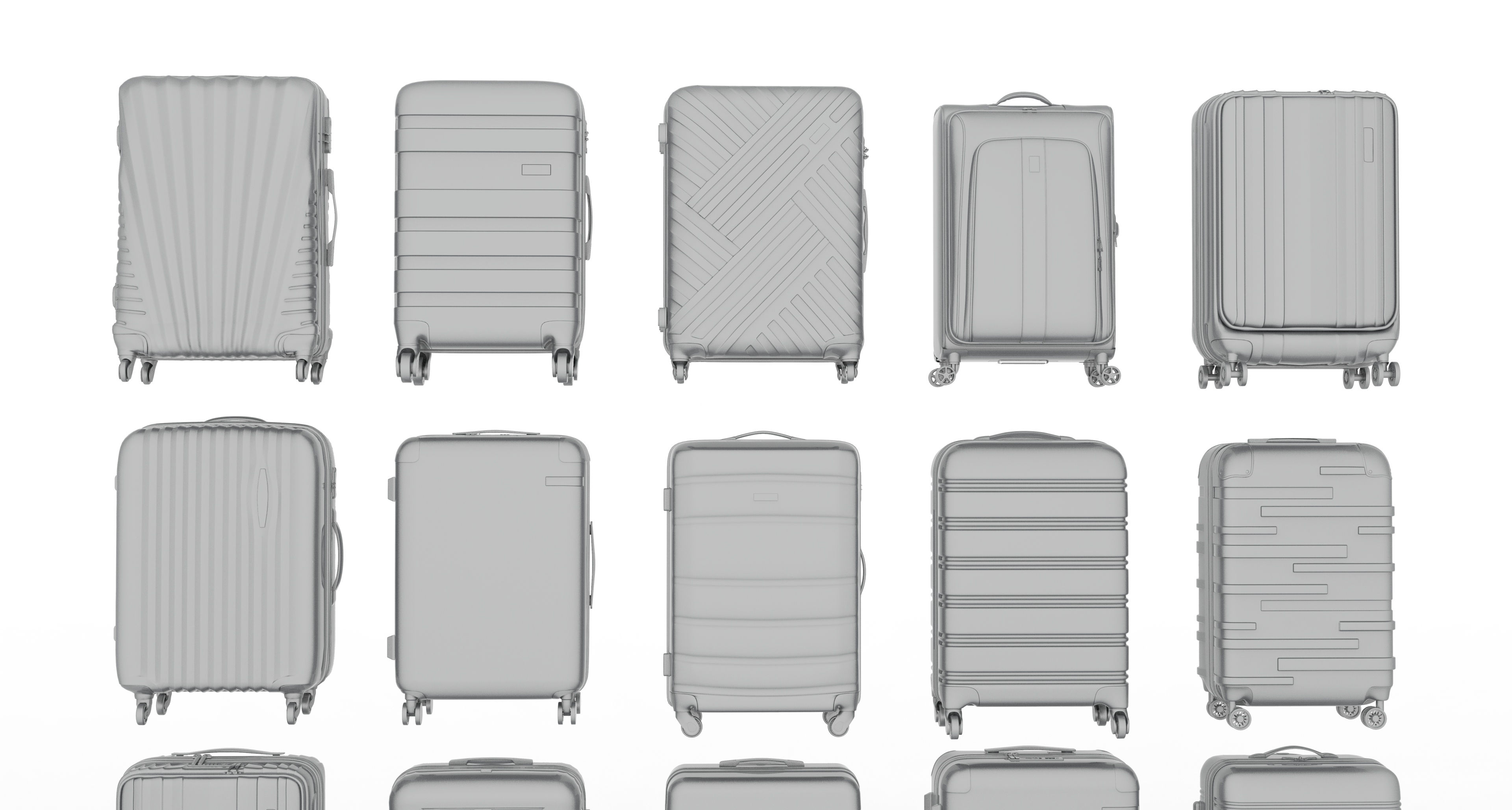 Suitcase Collection 3D Model