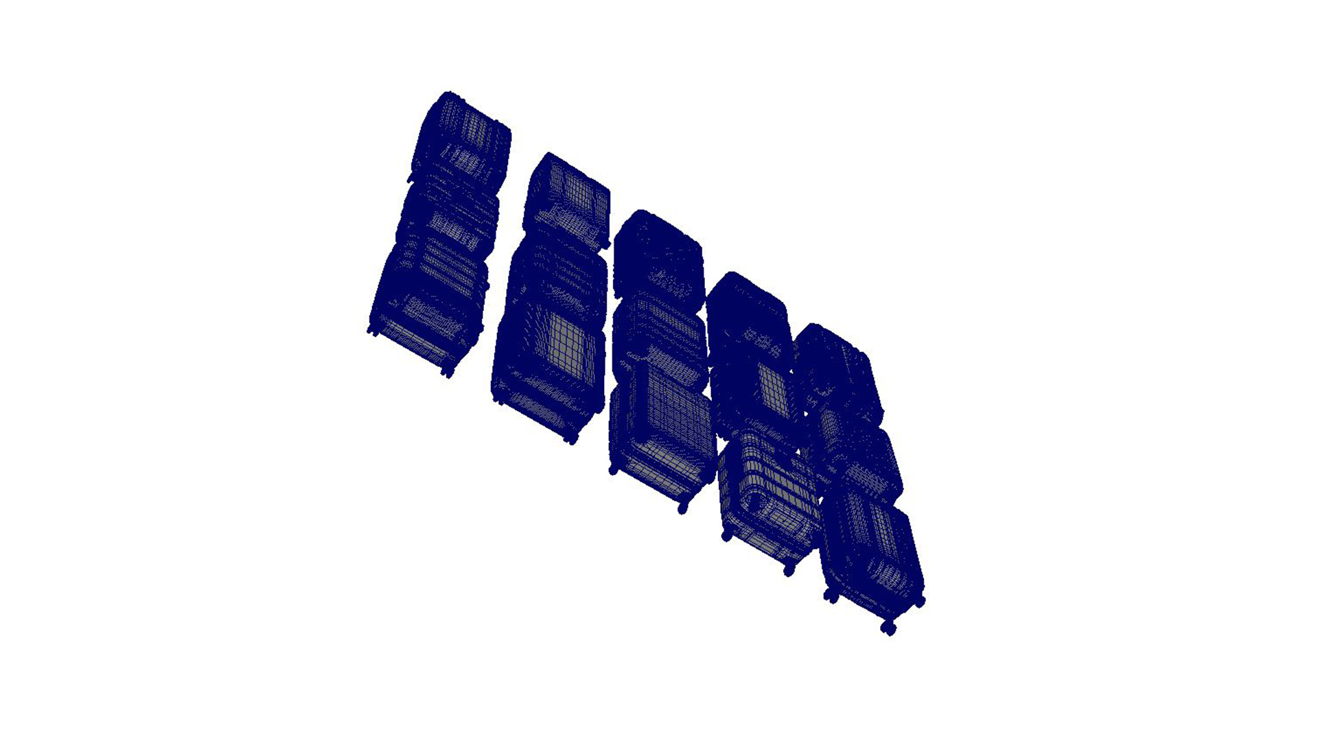 Suitcase Collection 3D Model