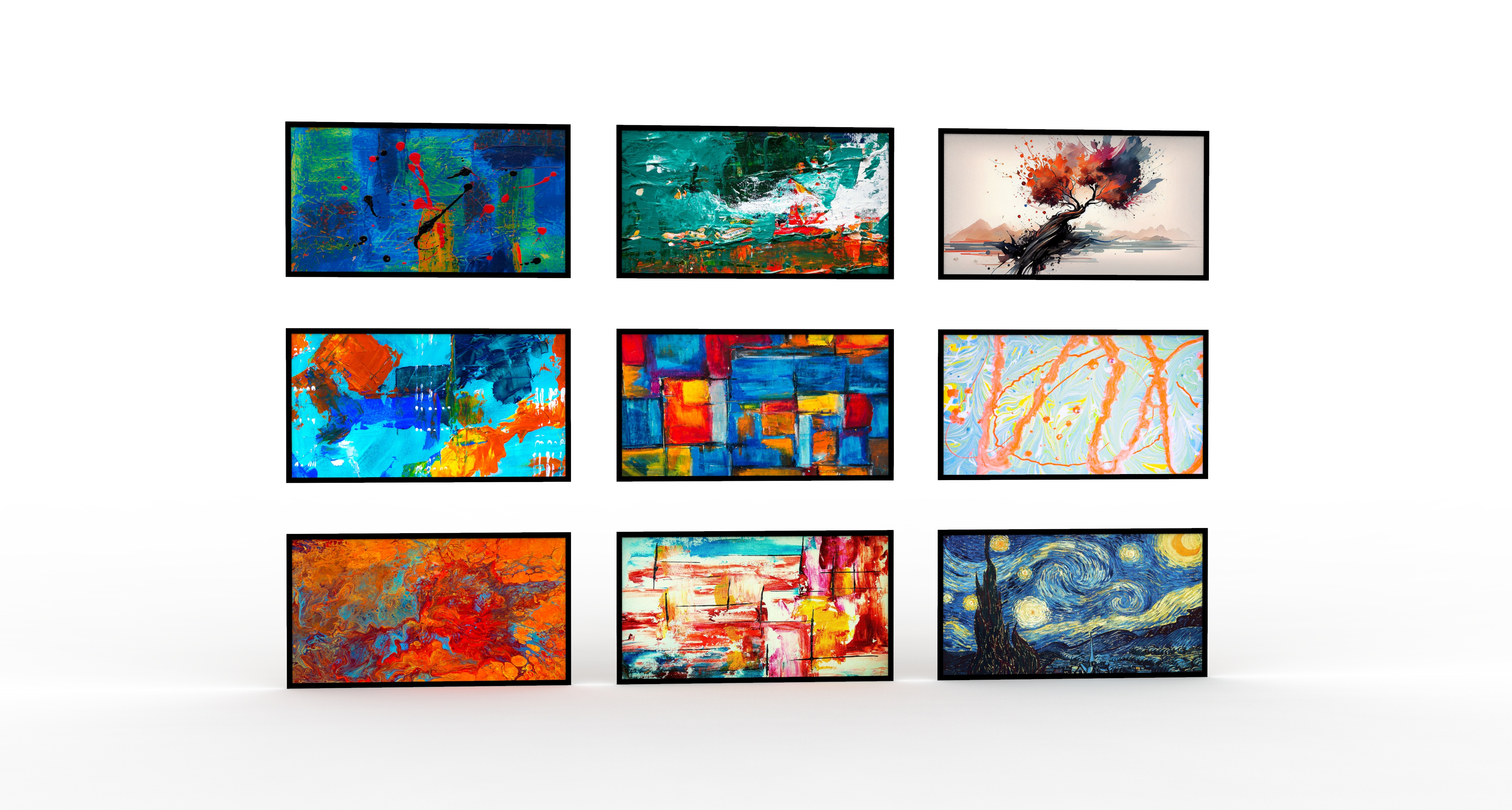 Wall Painting Collection 3D Model