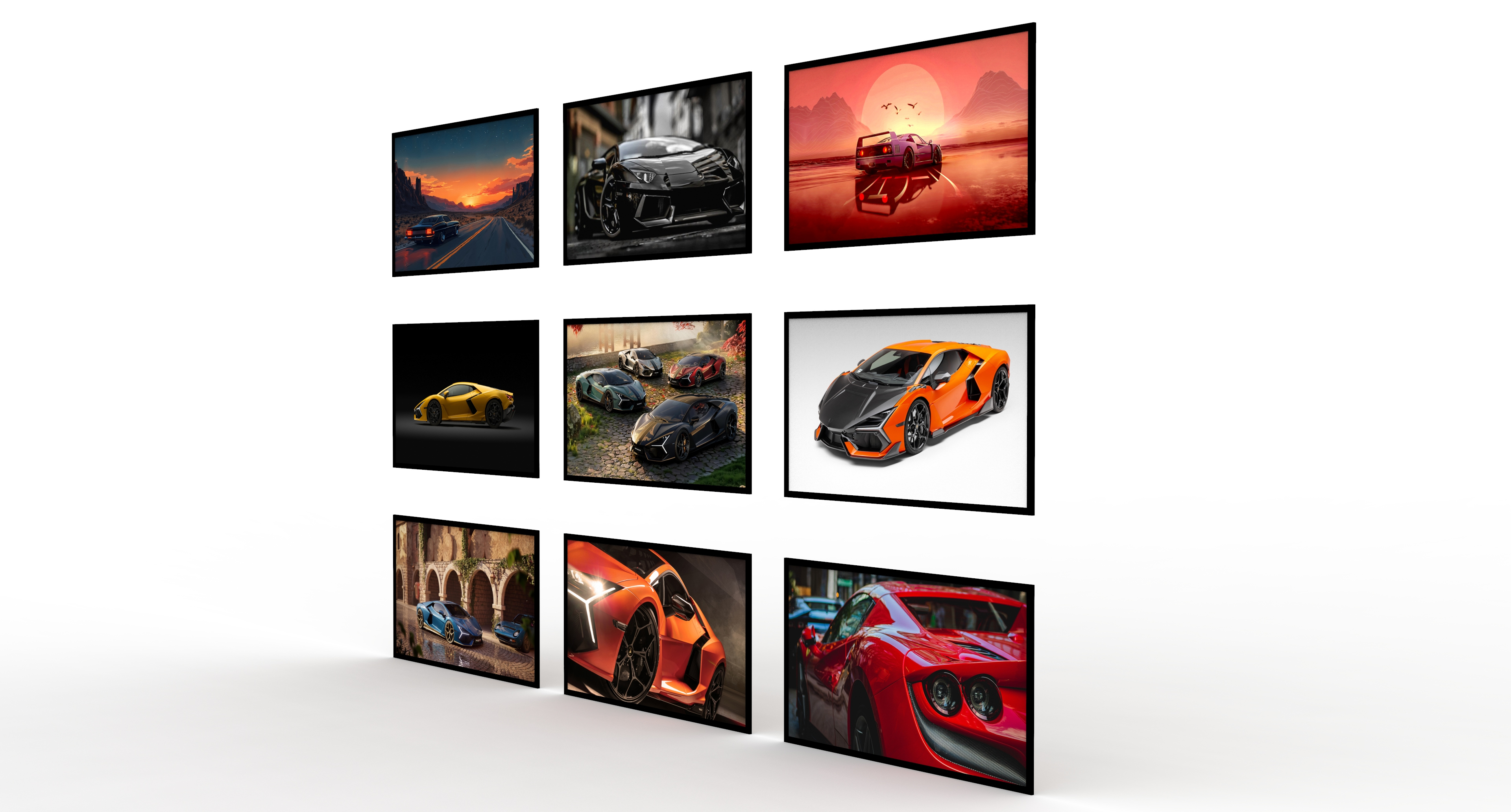 Wall Painting Collection 3D Model